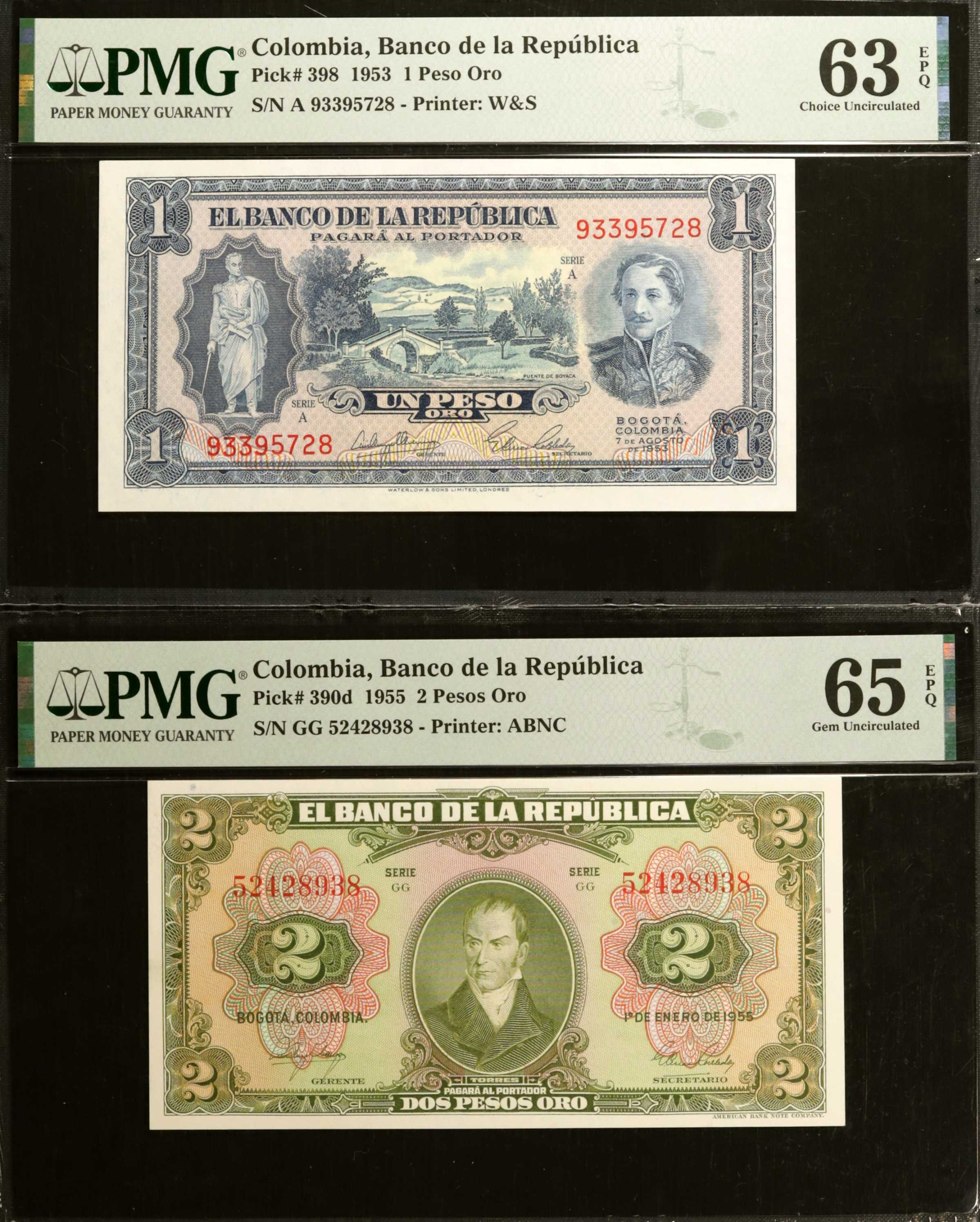 image for: Colombia  1 peso oro(B938a)