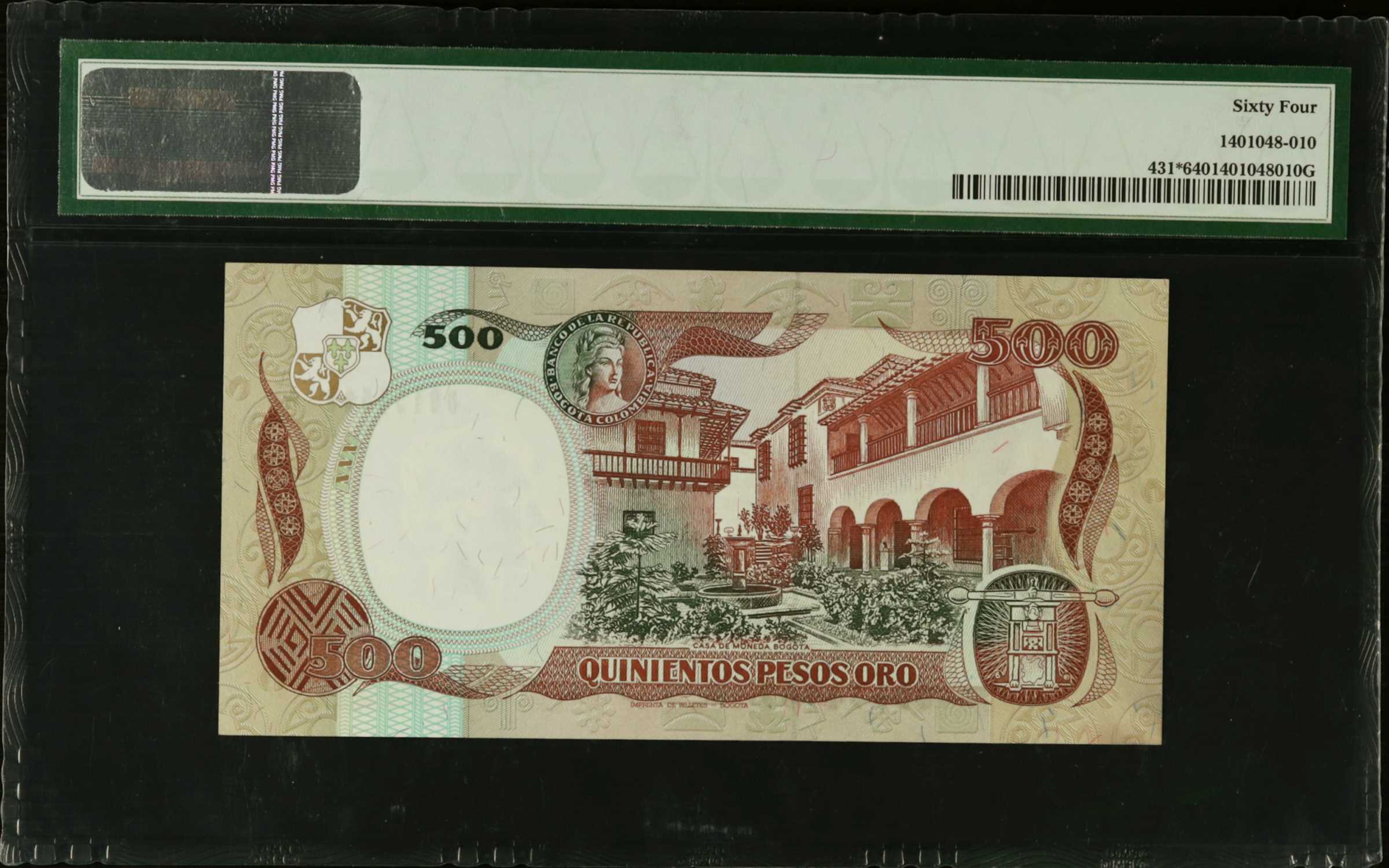 image for: Colombia  500 pesos oro(B969a)