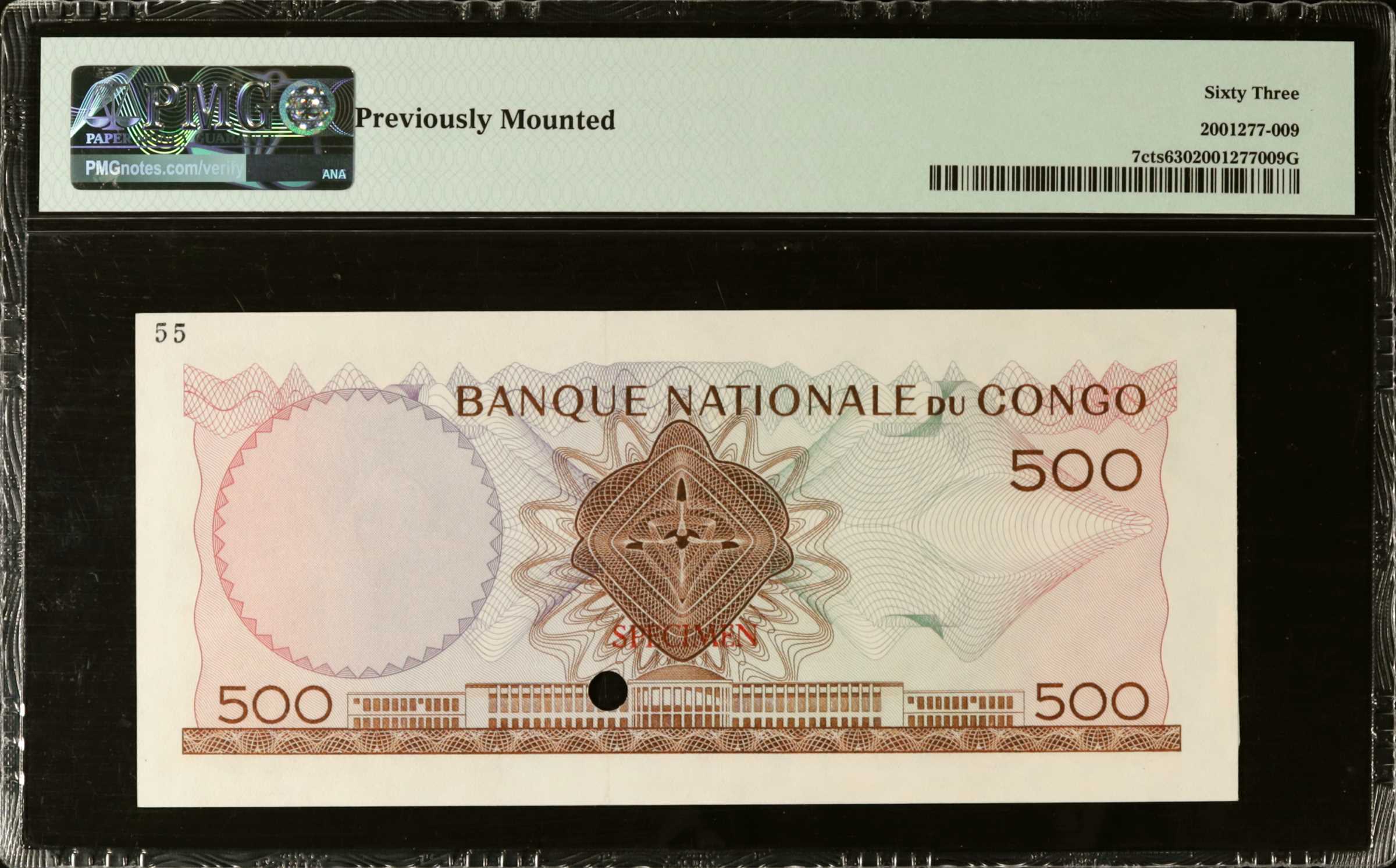 image for: Congo Democratic Republic  500 francs(B204d)