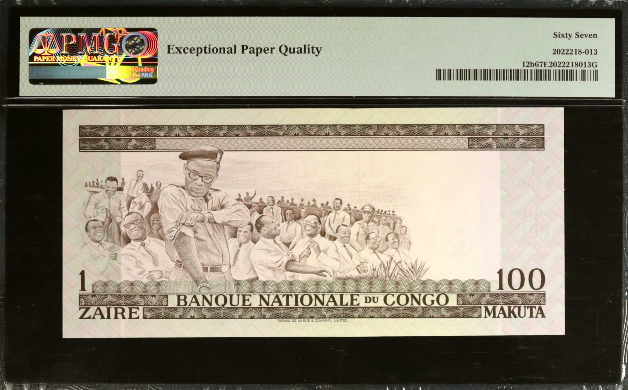 image for: Congo Democratic Republic  1 za?re / 100 makuta(B209bs1)
