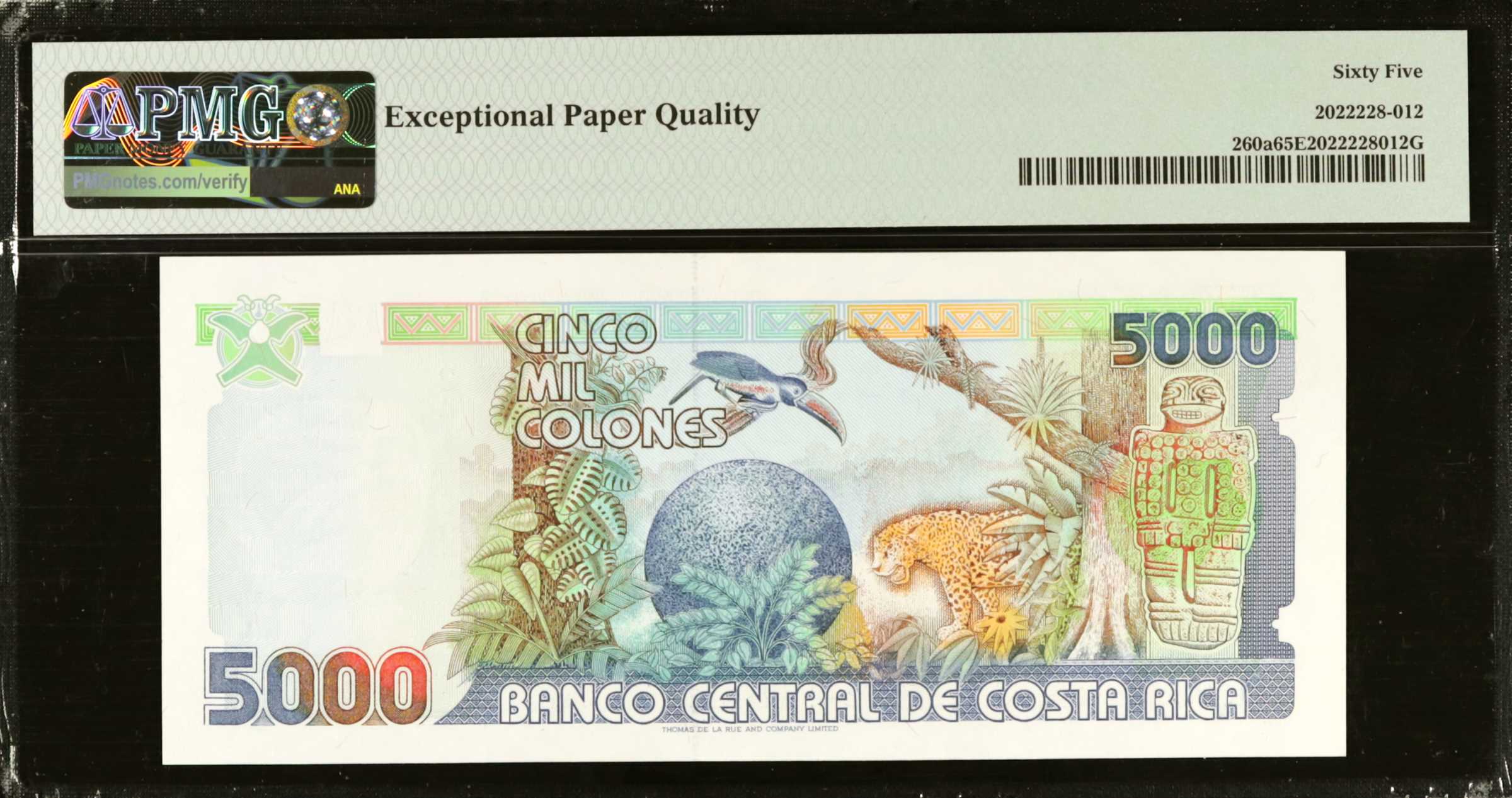 image for: Costa Rica  5,000 colones (B548b)