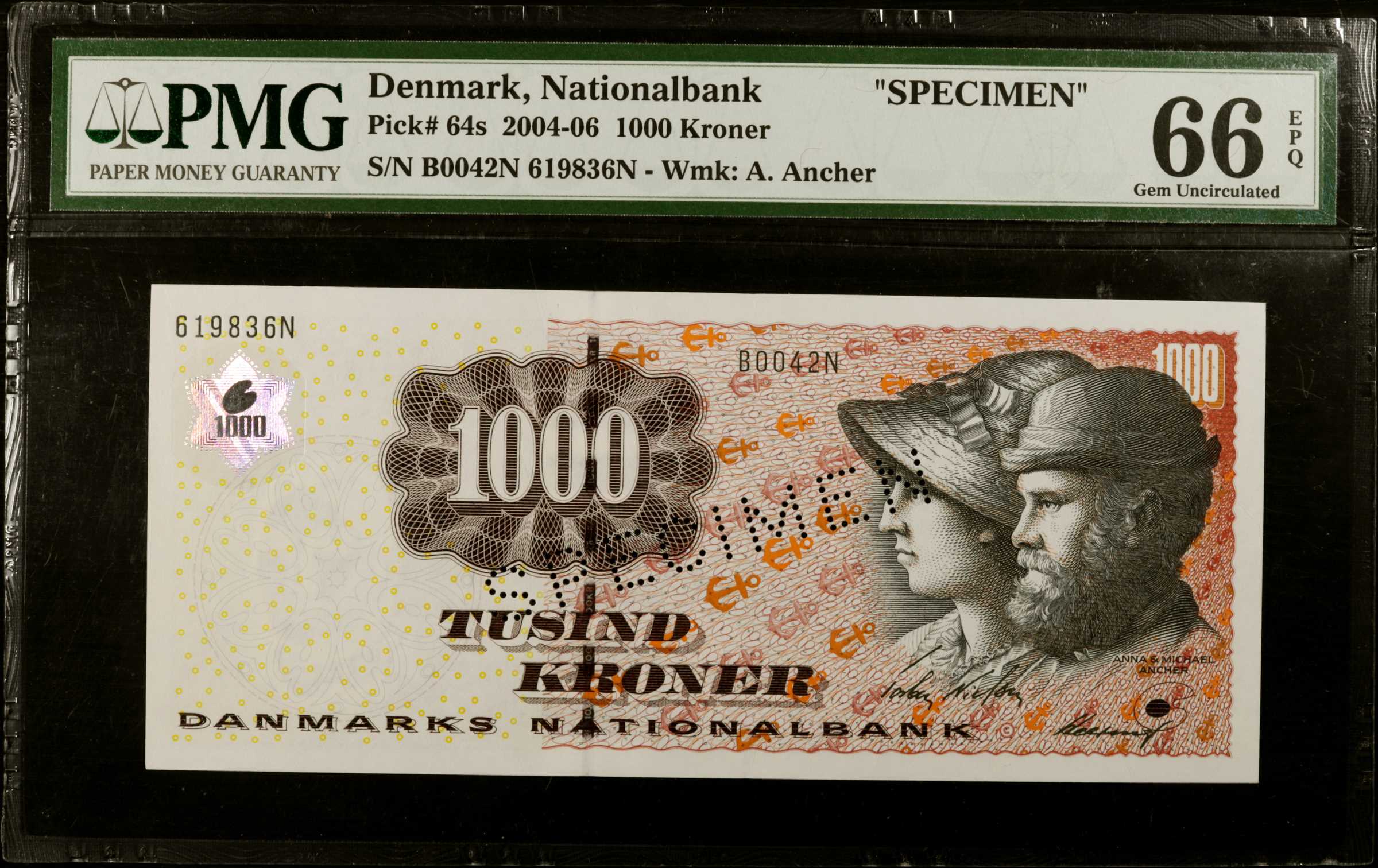 image for: Denmark  1,000 kroner (B934a)