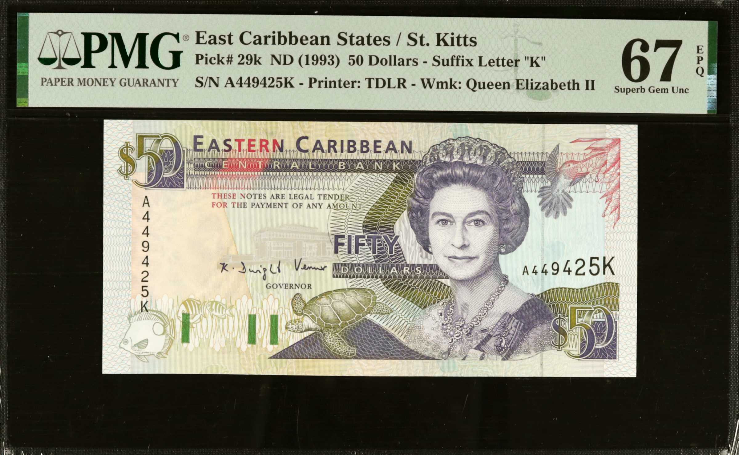 image for: East Caribbean States  50 dollars (B213g)