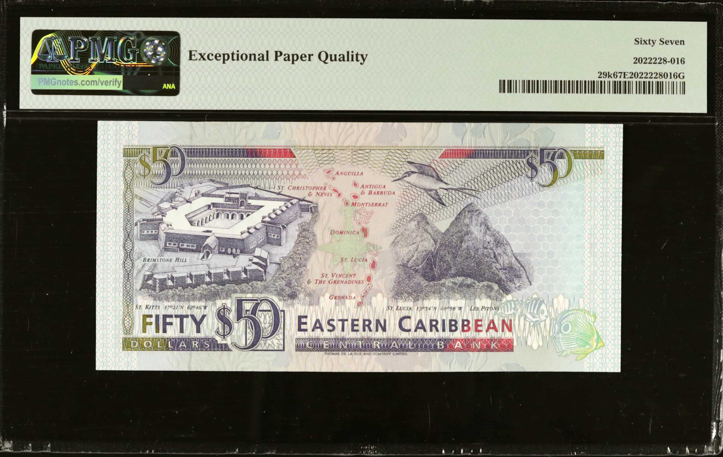 image for: East Caribbean States  50 dollars (B213u)