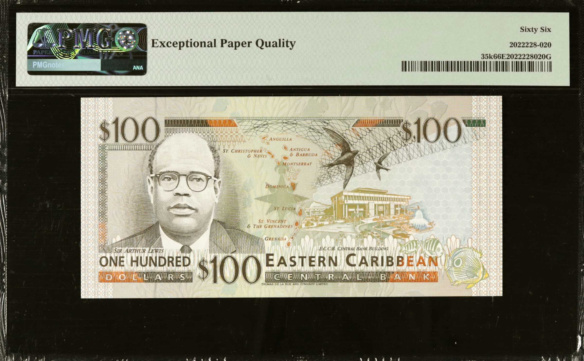 image for: East Caribbean States  100 dollars (B219k)