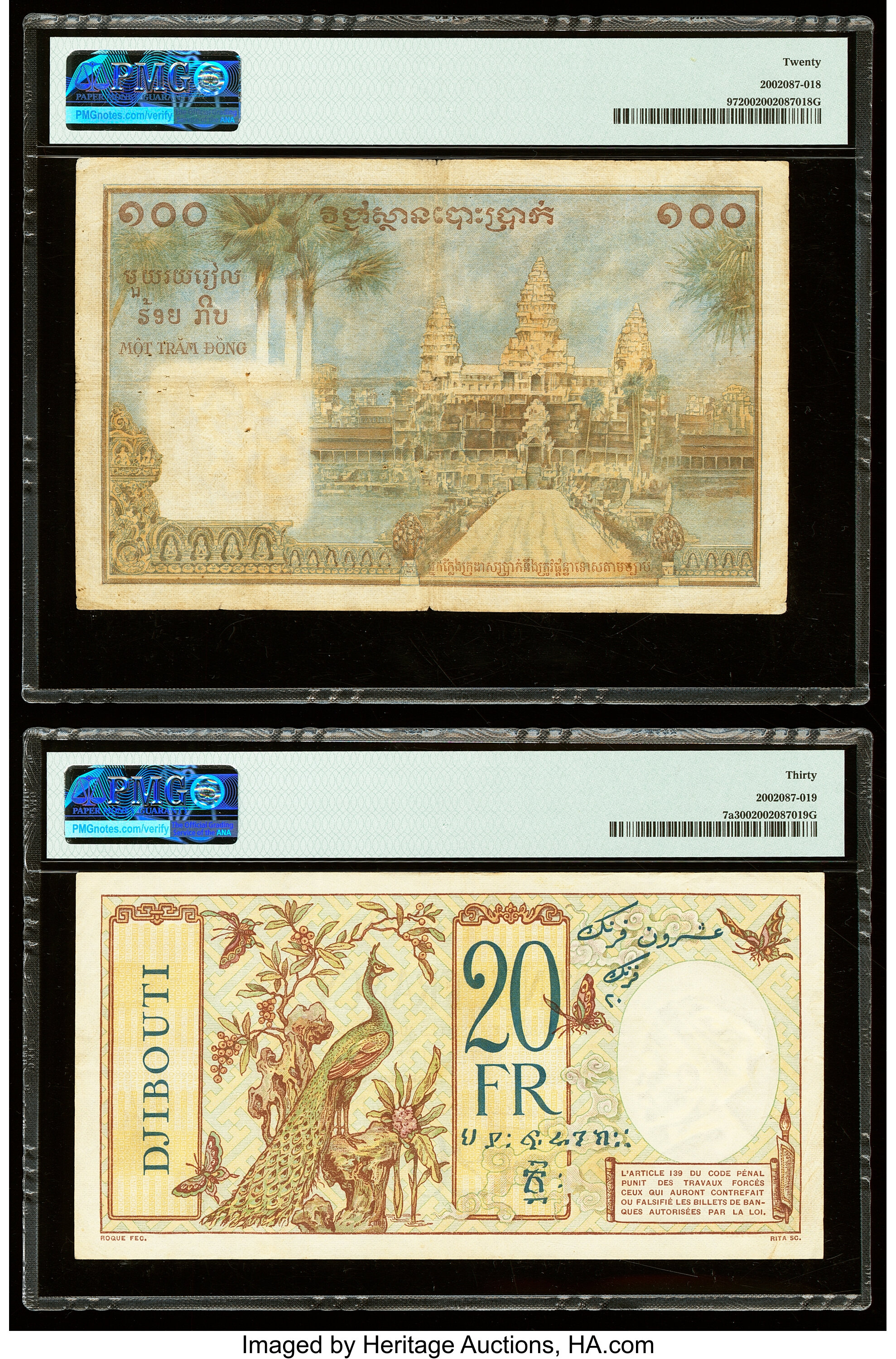 image for: French Indo-China  100 piastres(B406as1)