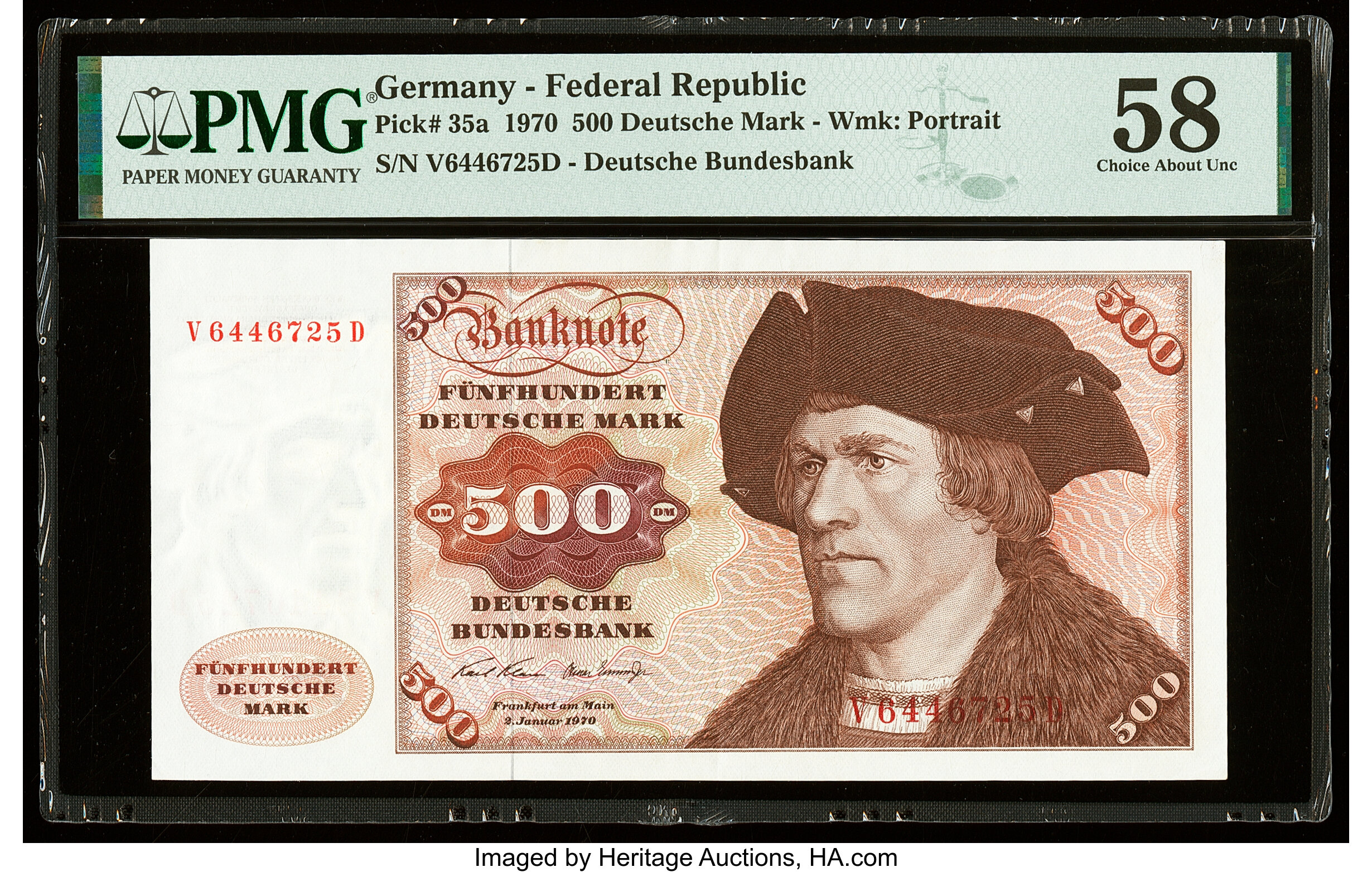 image for: Germany, Federal Republic of  500 deutsche mark (B206c)