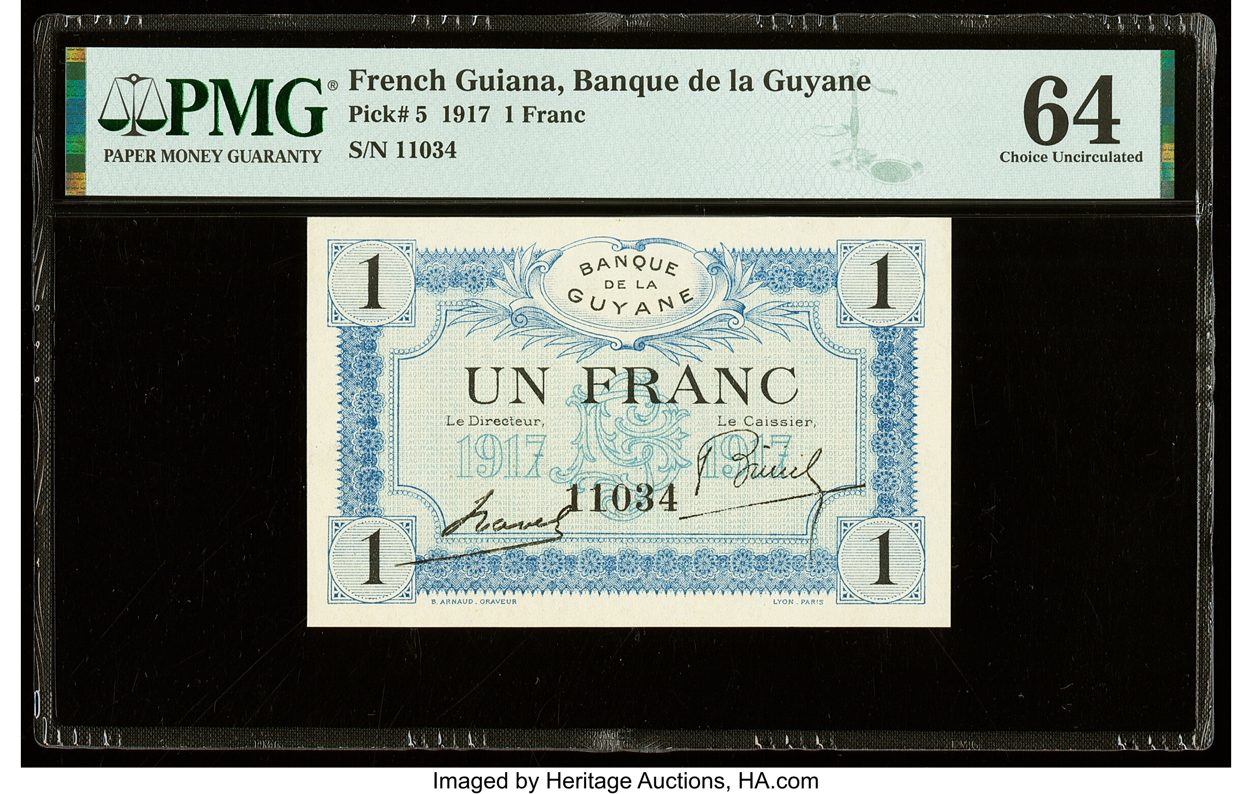 image for: French Guiana  1 franc(B207s2)
