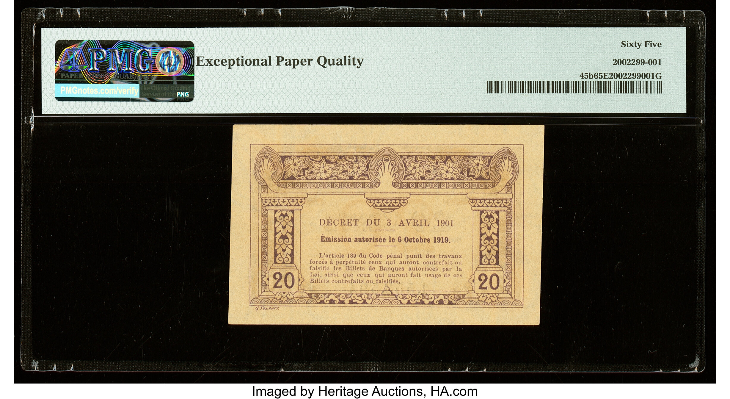 image for: French Indo-China  20 cents(B132as)