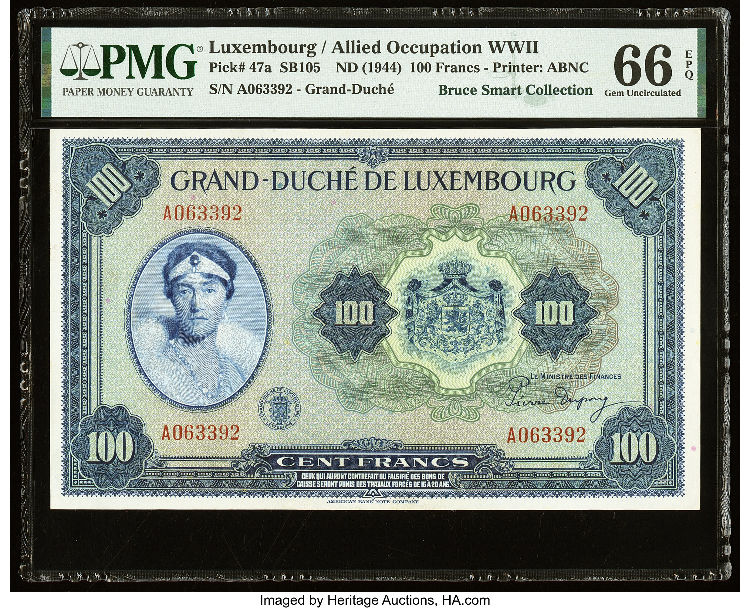 image for: Luxembourg  100 francs / frang (B330as1)