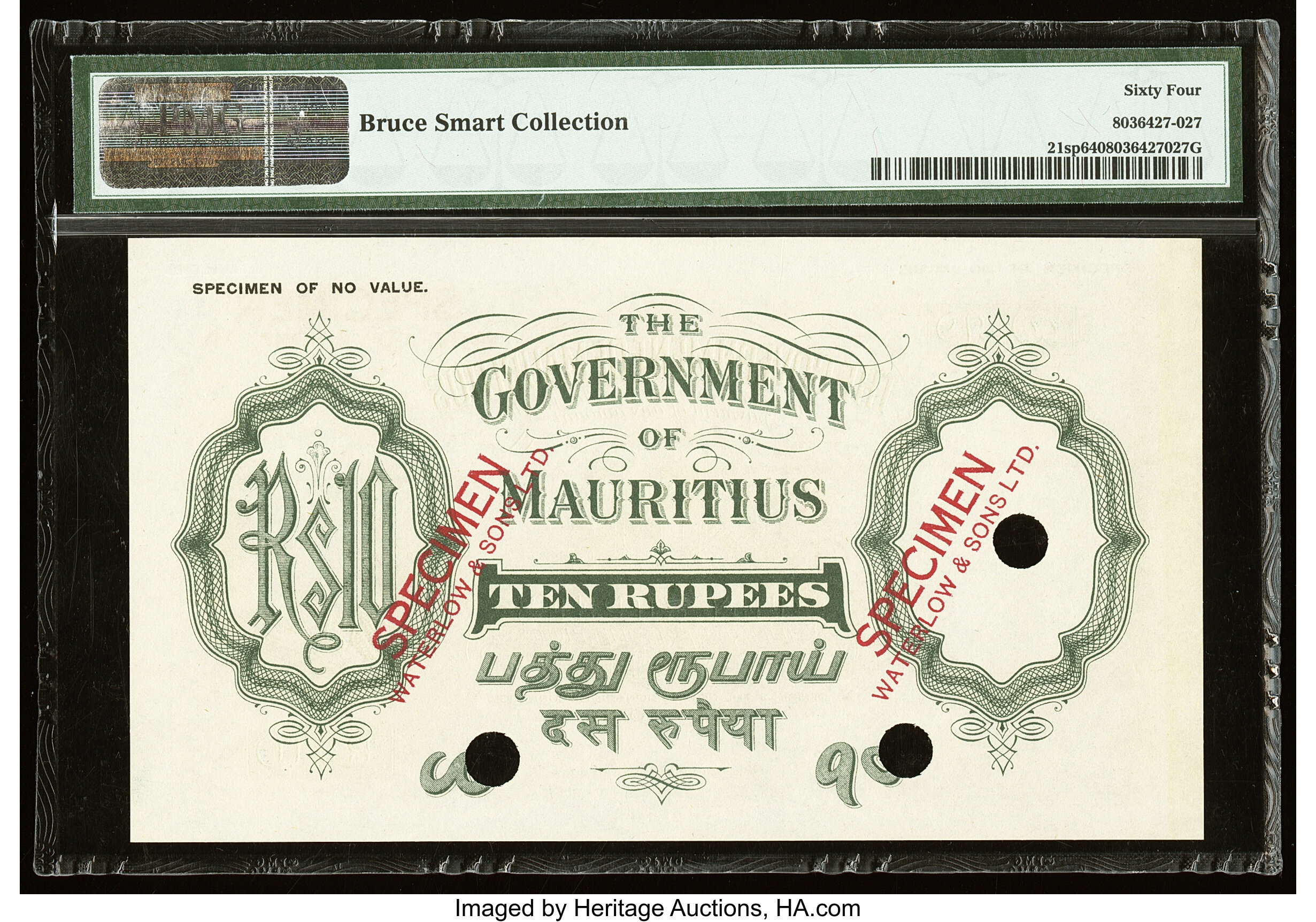 image for: Mauritius  10 rupees (B313a)