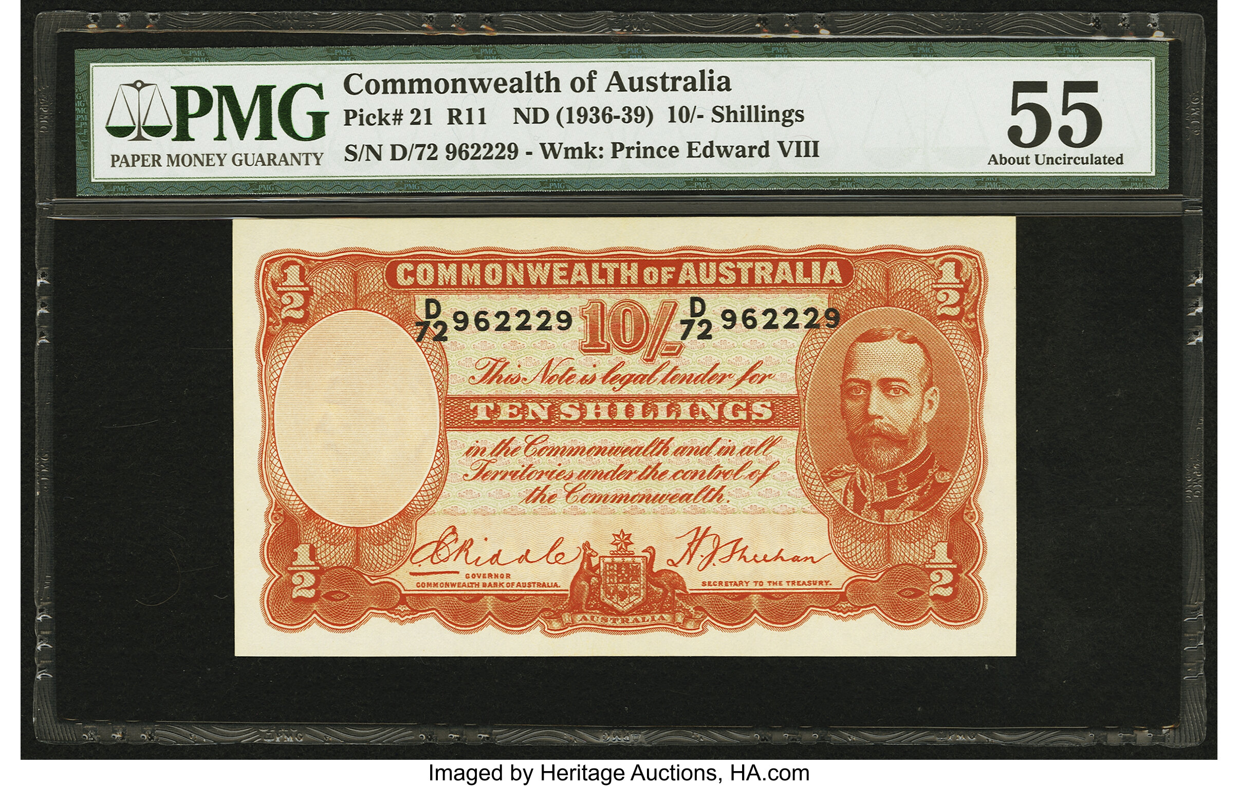 image for: Australia  10 shillings(B125a)