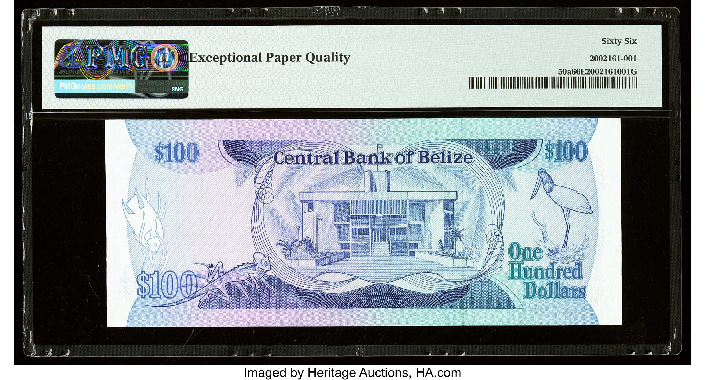 image for: Belize  100 dollars (B308z)
