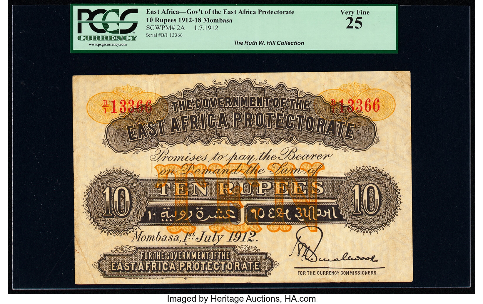 image for: East Africa  10 rupees (B102bs)