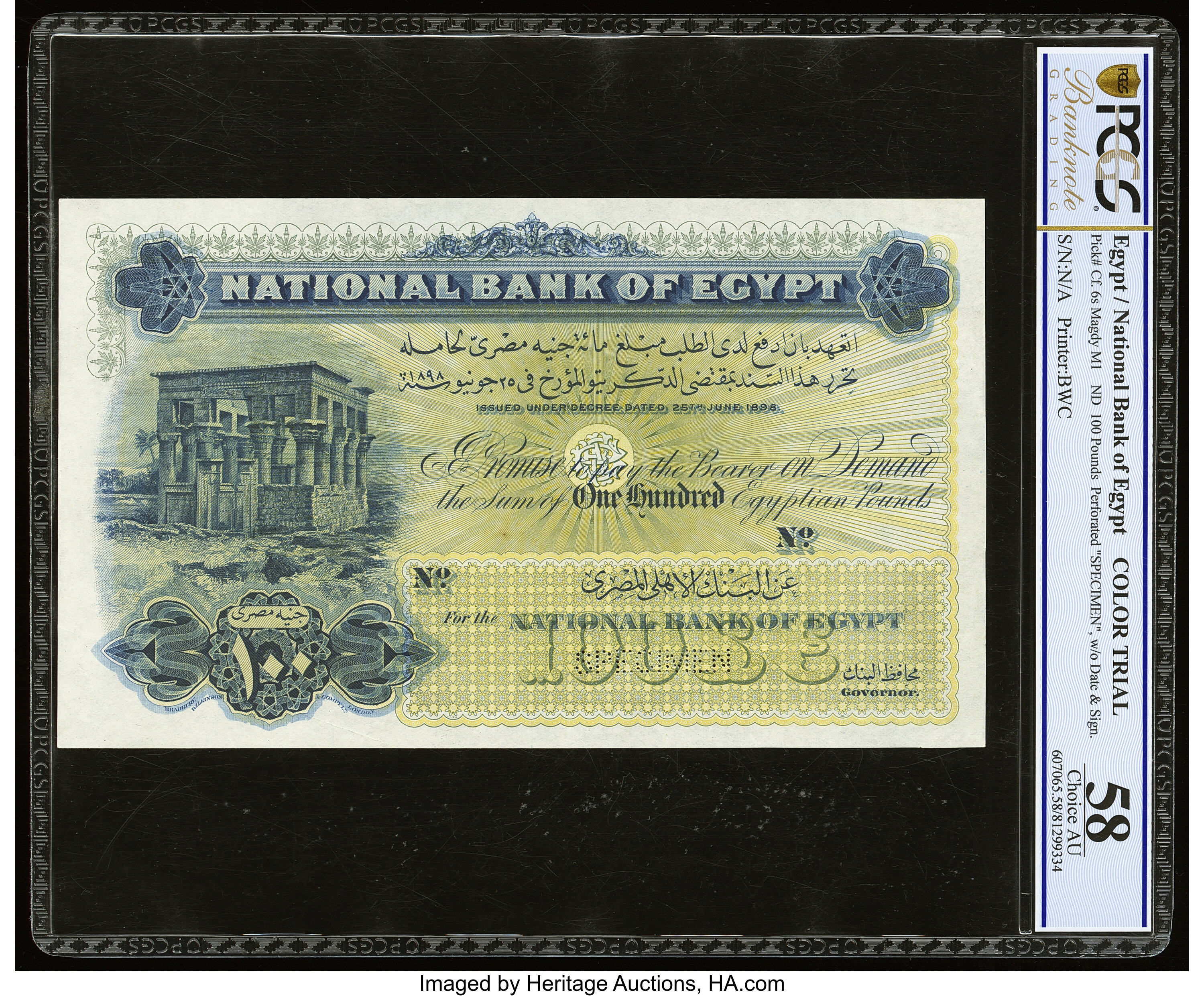 image for: Egypt  100 Egyptian pounds (B107is)