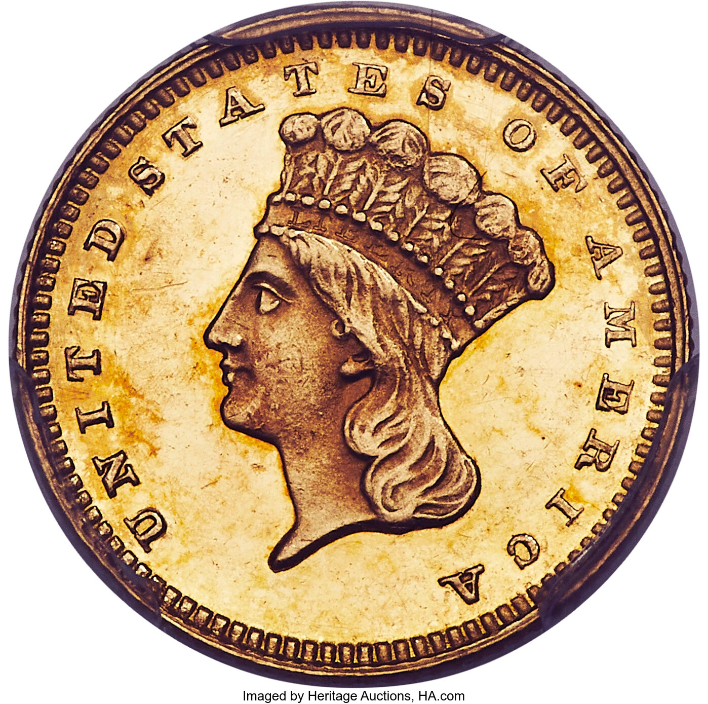 image for: 1877 G$1 PR63 Deep Cameo PCGS. JD-1, R.7....