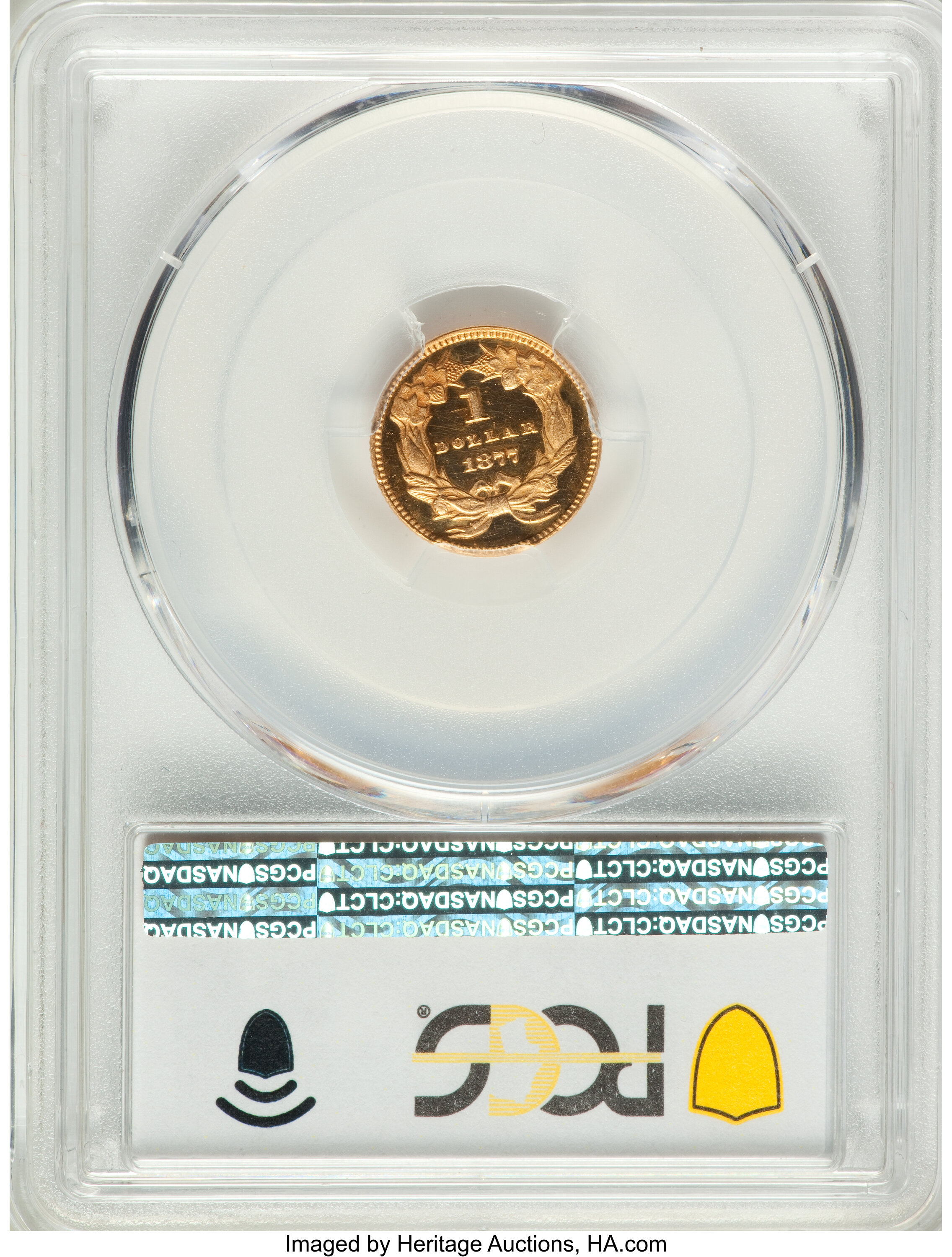 image for: 1877 G$1 PR63 Deep Cameo PCGS. JD-1, R.7....