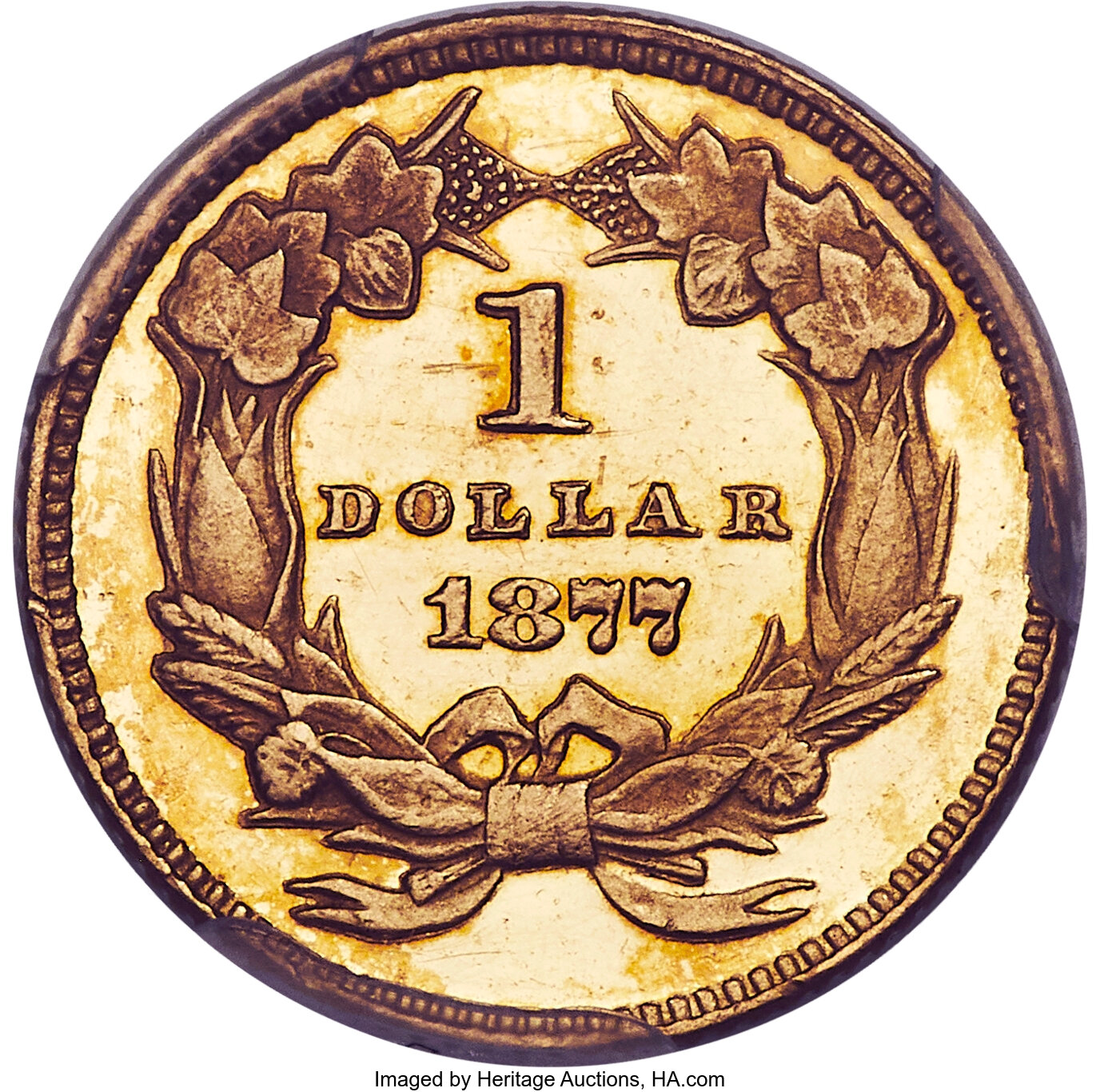 image for: 1877 G$1 PR63 Deep Cameo PCGS. JD-1, R.7....