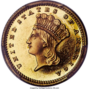 image for: 1881 G$1 PR63 Deep Cameo PCGS. JD-2, R.7....