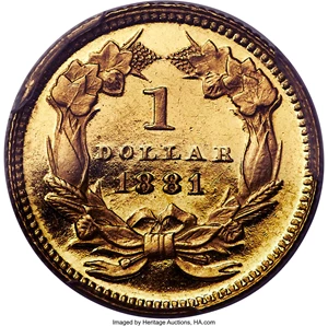 image for: 1881 G$1 PR63 Deep Cameo PCGS. JD-2, R.7....