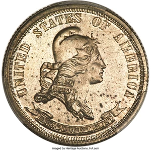 image for: 1870 25C Standard Silver Quarter Dollar, Judd-893A, Pollock-991, Unique, PR64 PCGS....