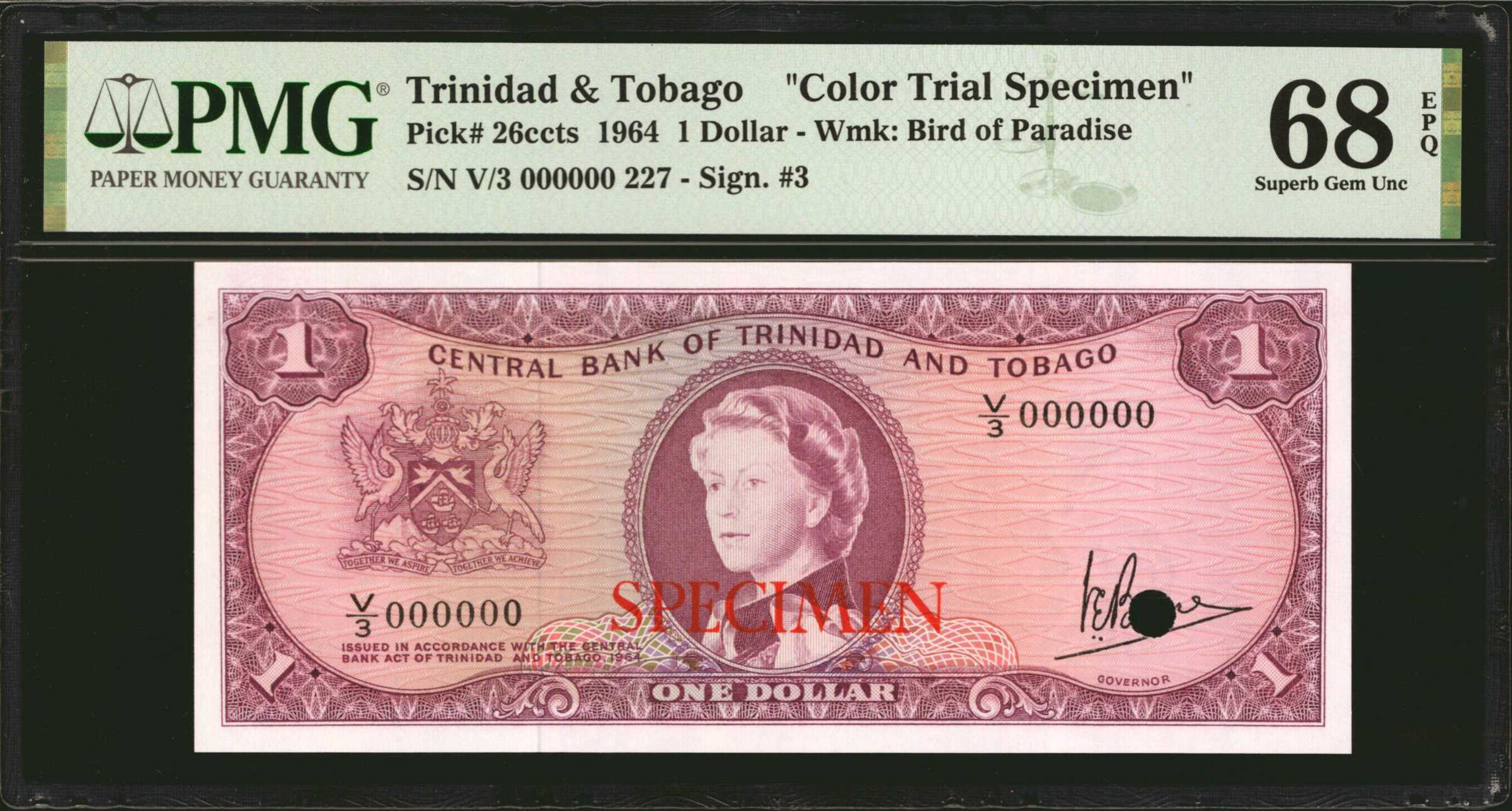 image for: Trinidad and Tobago  1 dollar (B201t)