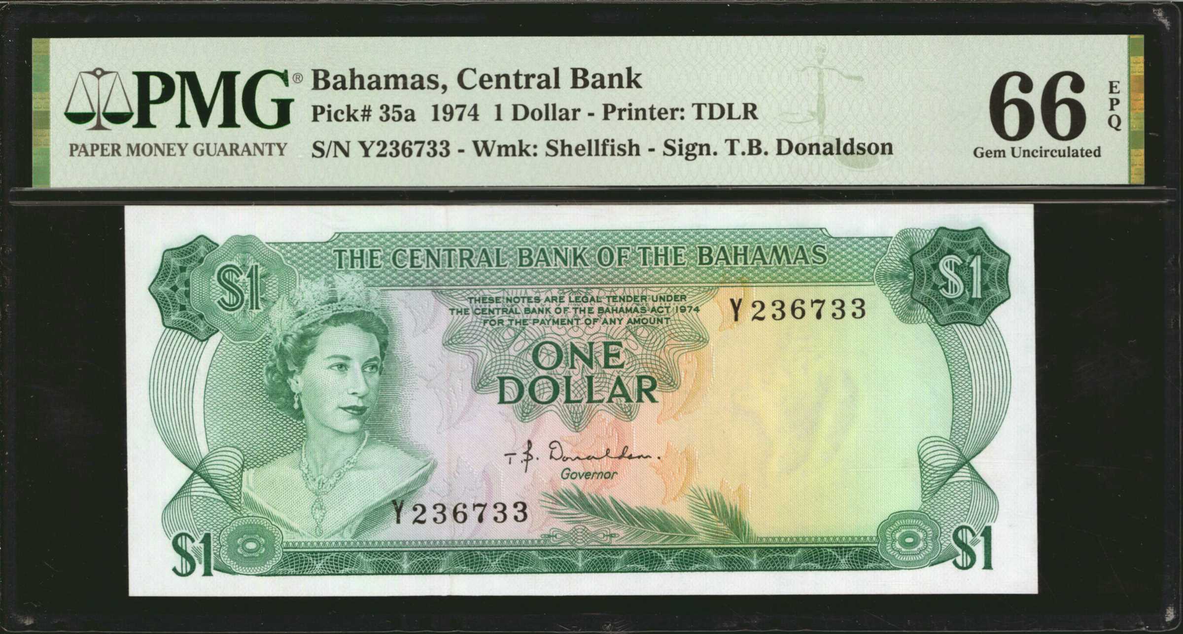 Central Bank of the Bahamas Currency & Banknote Values