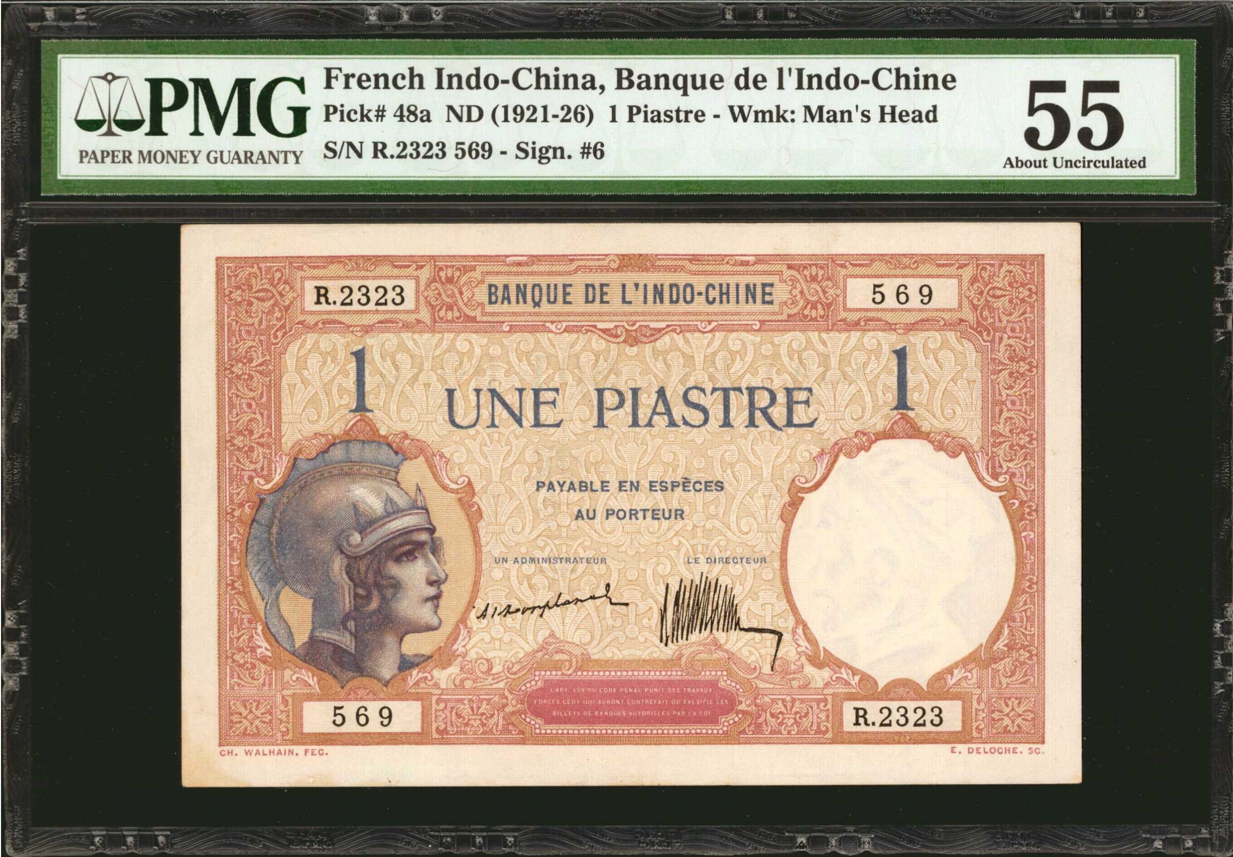 image for: French Indo-China  5 piastres(B136a)