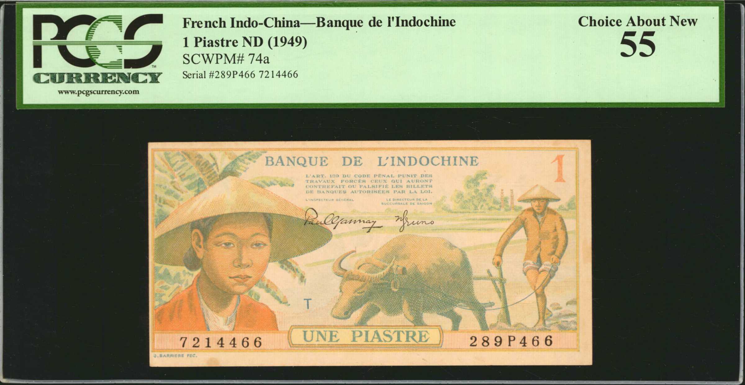 image for: French Indo-China  1 piastre(B401as2)