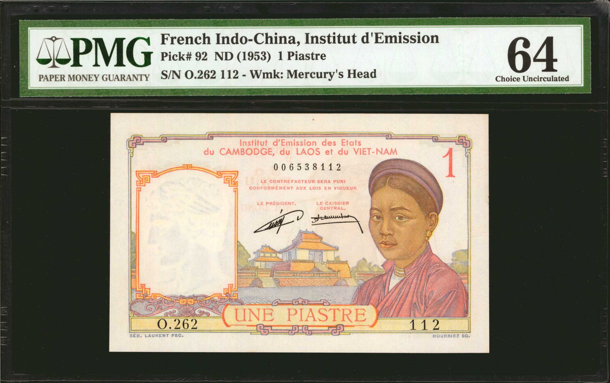 image for: French Indo-China  1 piastre(B169as2)