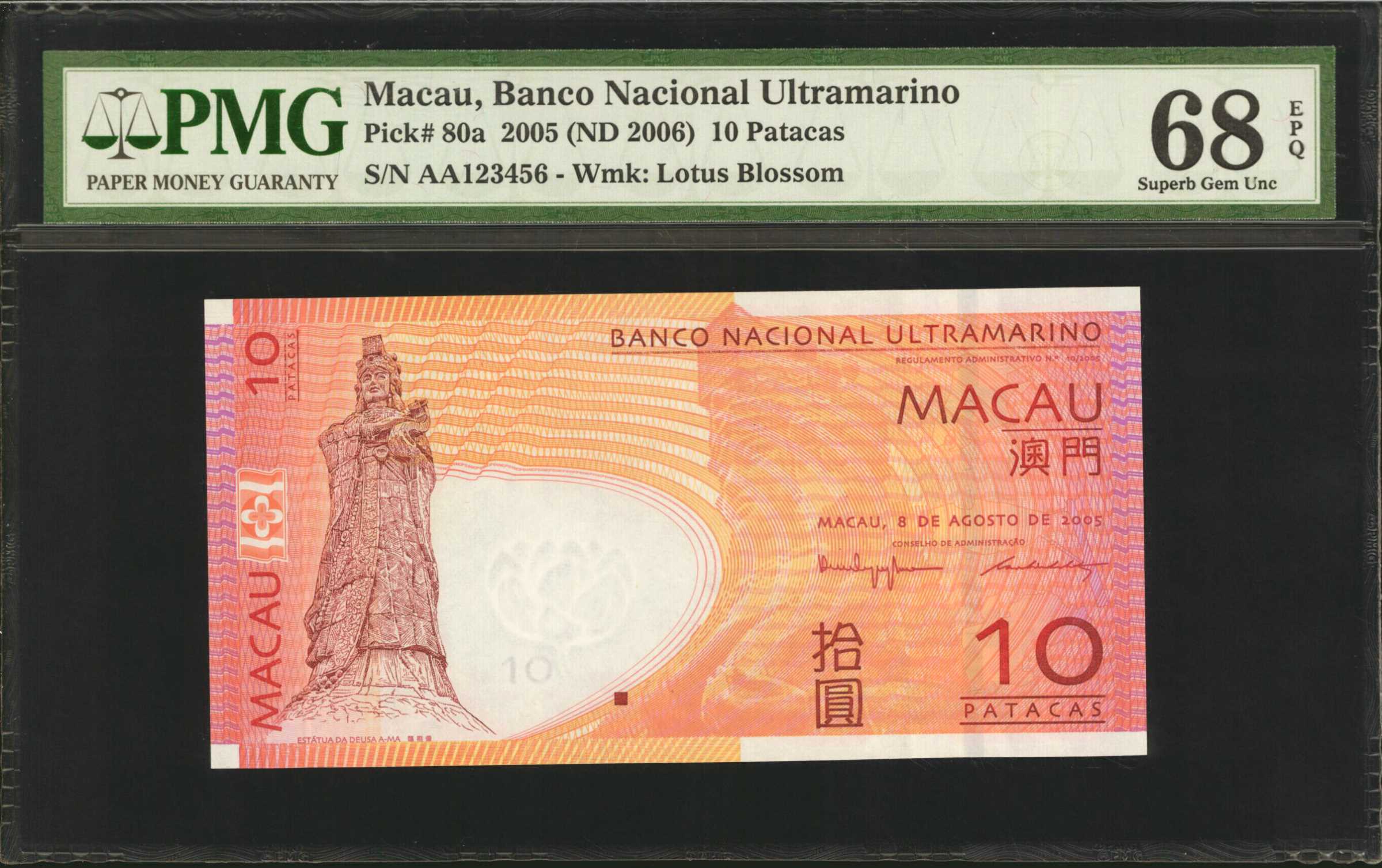 image for: Macau  20 patacas (B069b)