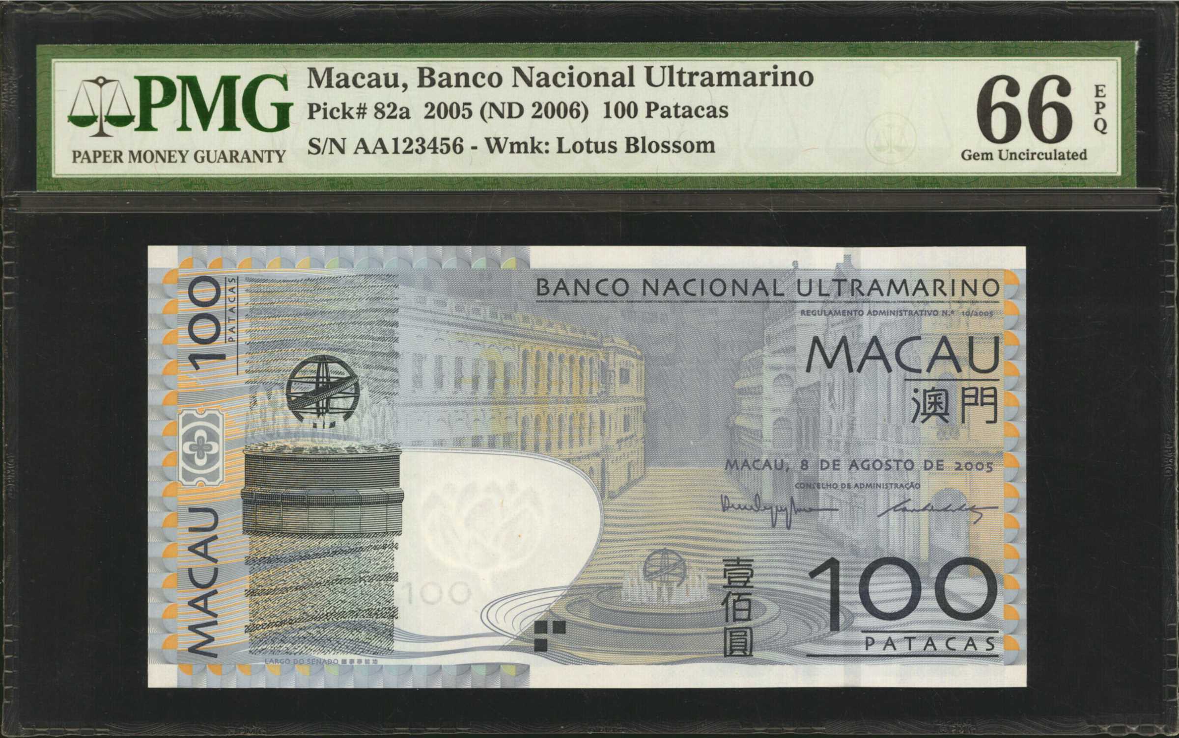 image for: Macau  20 patacas (B069b)
