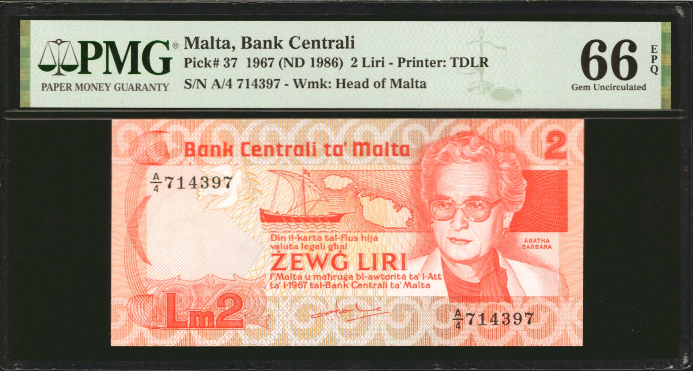 image for: Malta  5 liri (B211az)