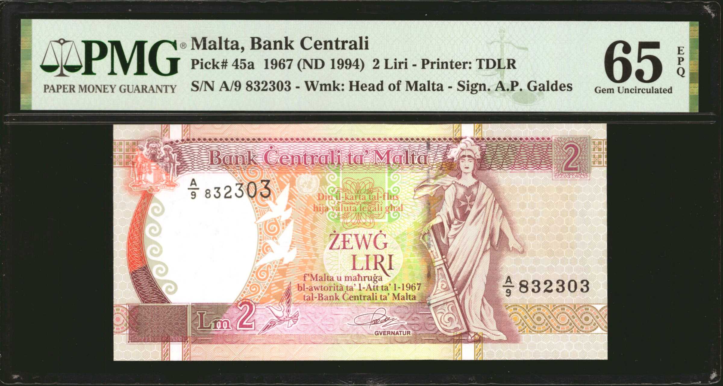 image for: Malta  5 liri (B211az)