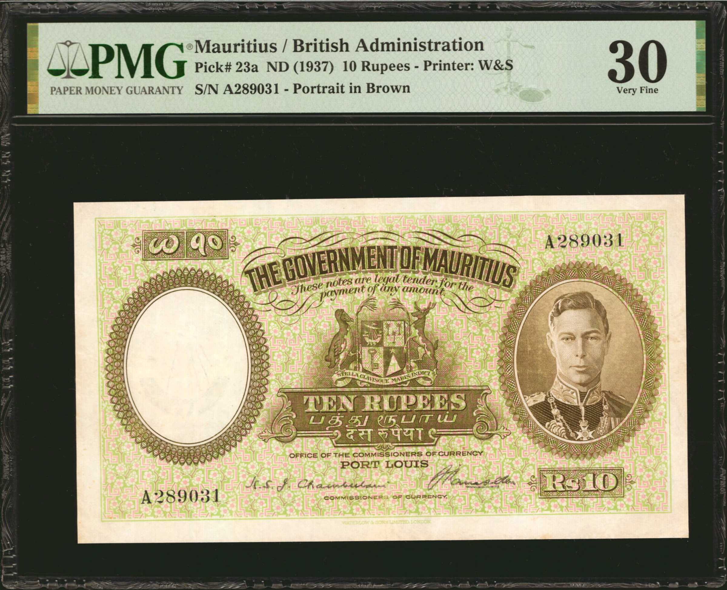 image for: Mauritius  10 rupees (B315b)