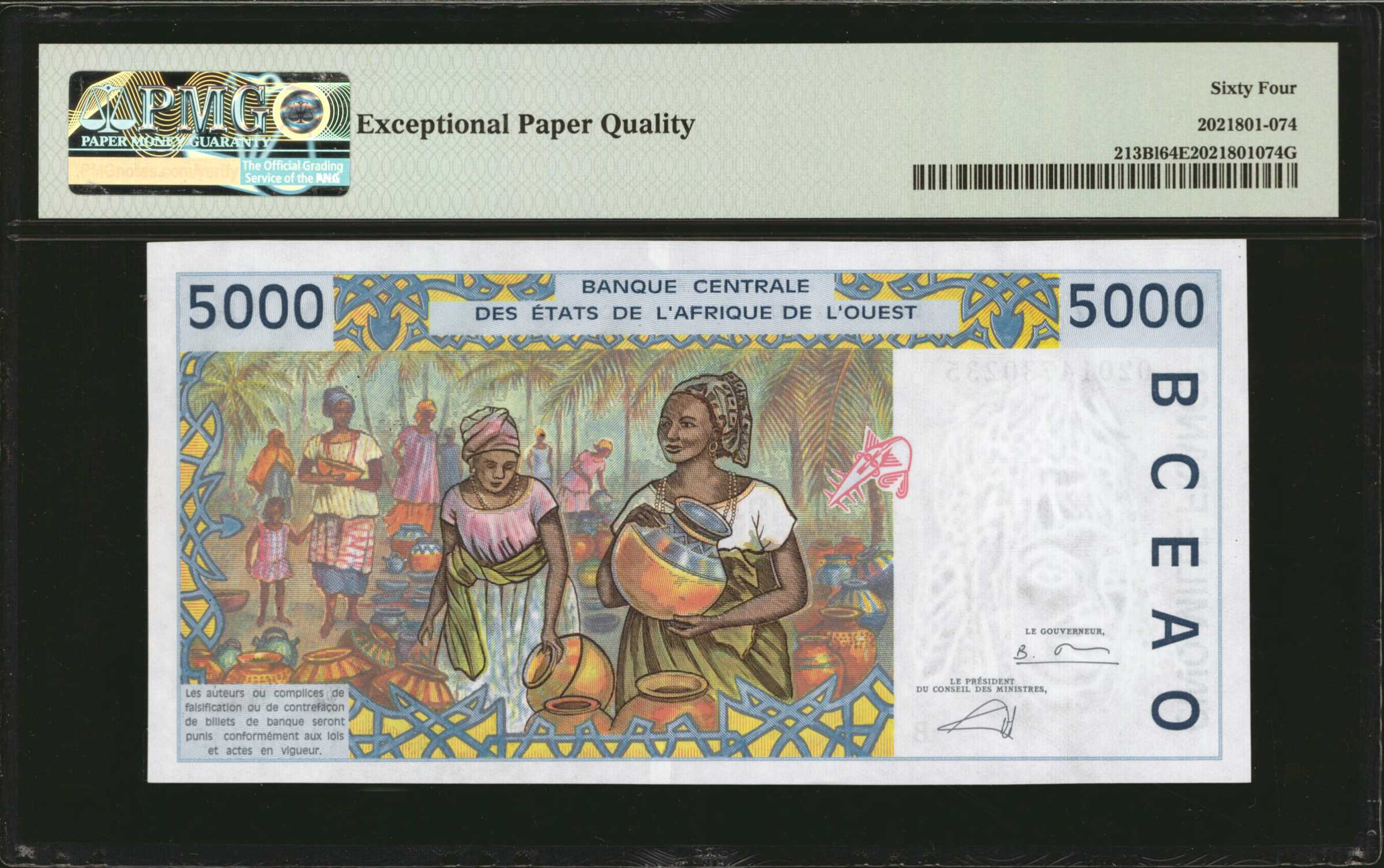 image for: West African States  10,000 francs (B119Ke)