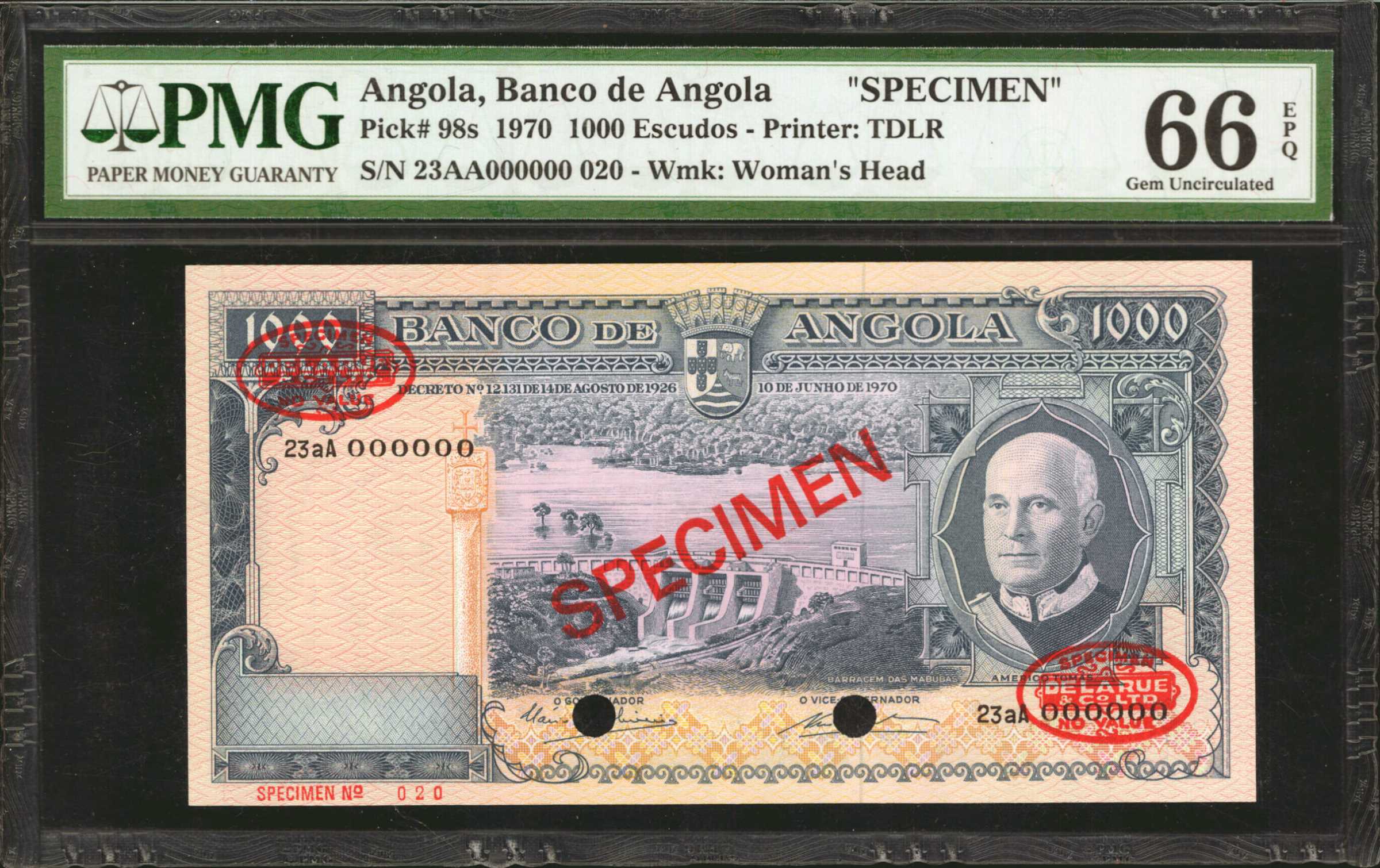 image for: Angola  1,000 escudos(B422bs1)