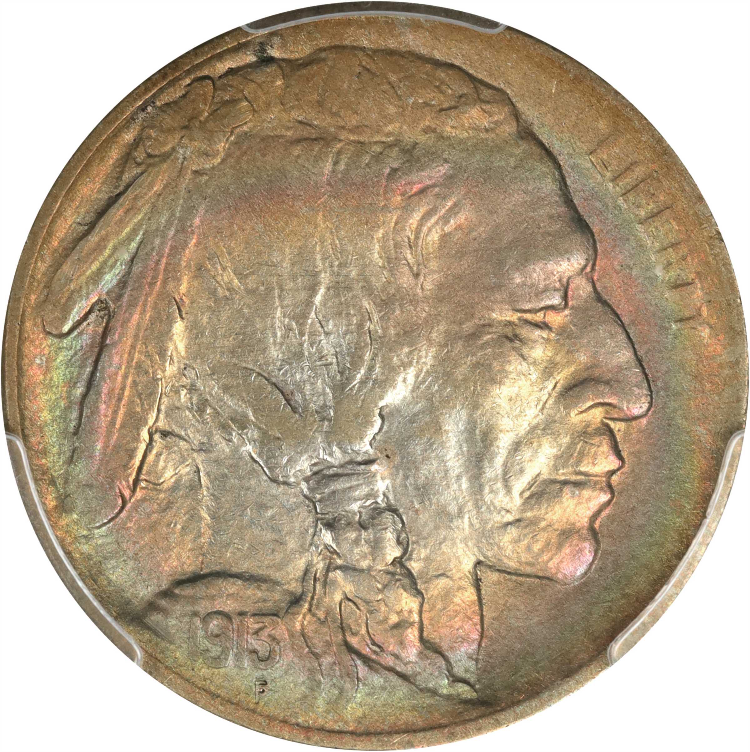 1913-D Buffalo Nickel. Type I. AU Details--Cleaned (PCGS).