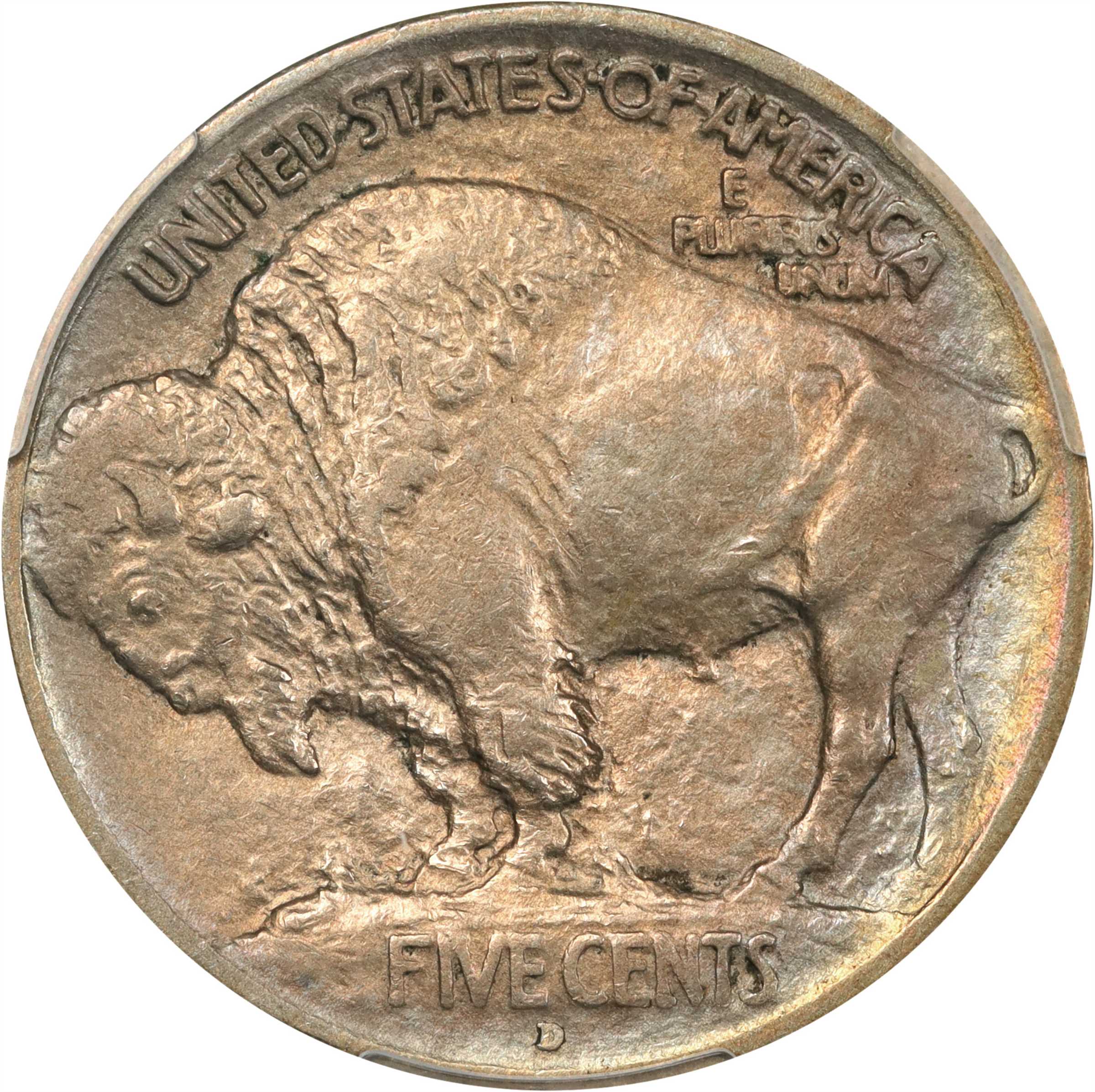 1913-D 5c Buffalo, Type 1 VF20 thumbnail 15