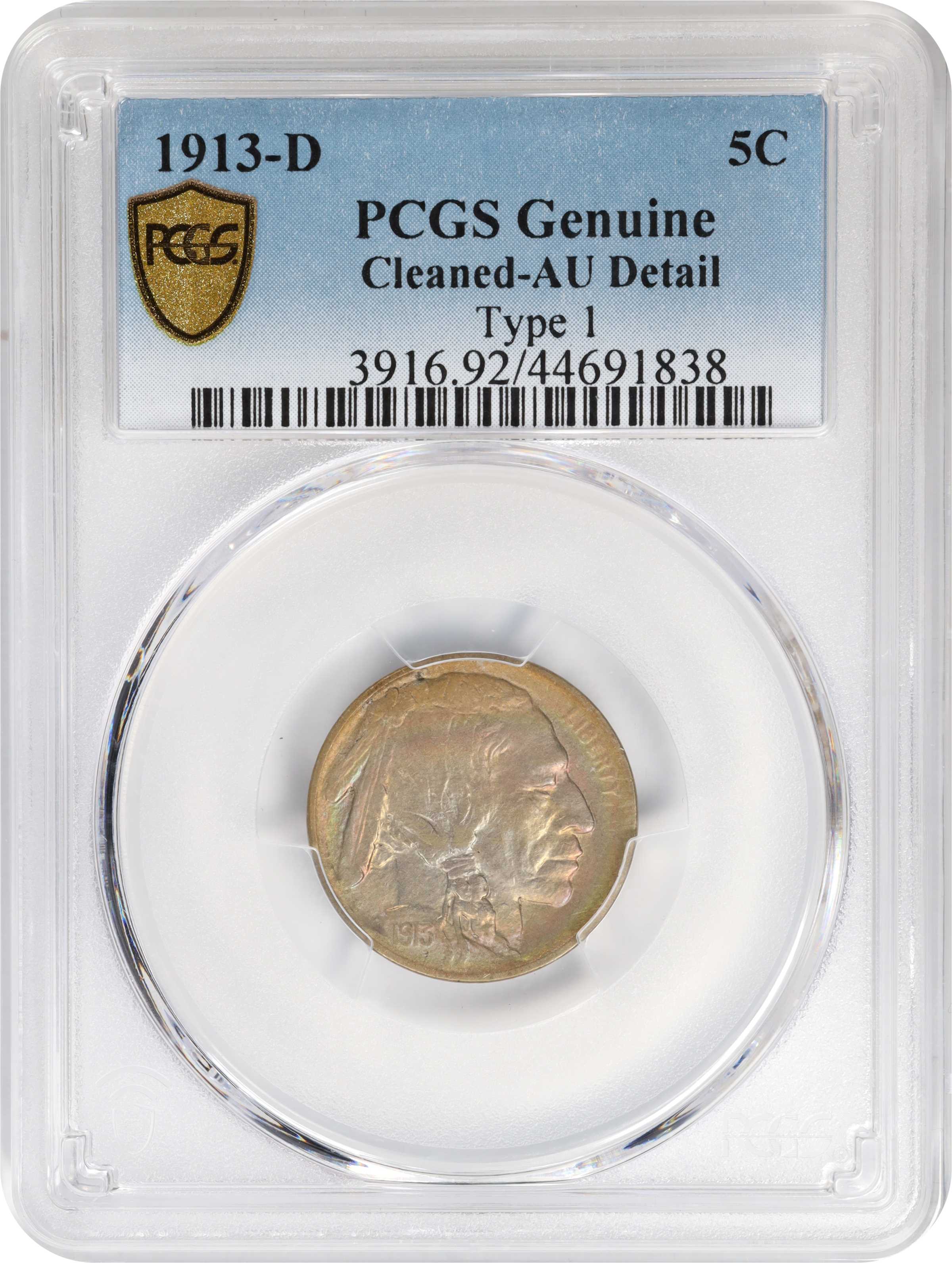 1913-D 5c Buffalo, Type 1 VF20 thumbnail 16