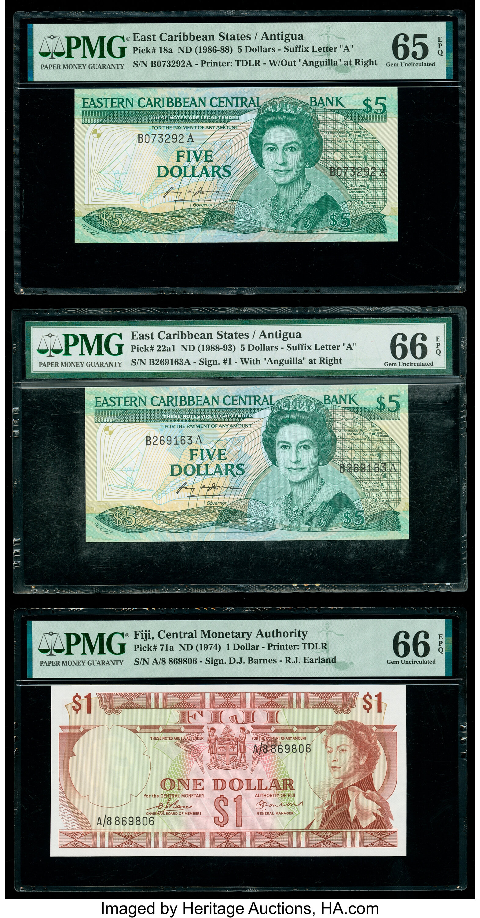 image for: East Caribbean States  100 dollars (B230v)