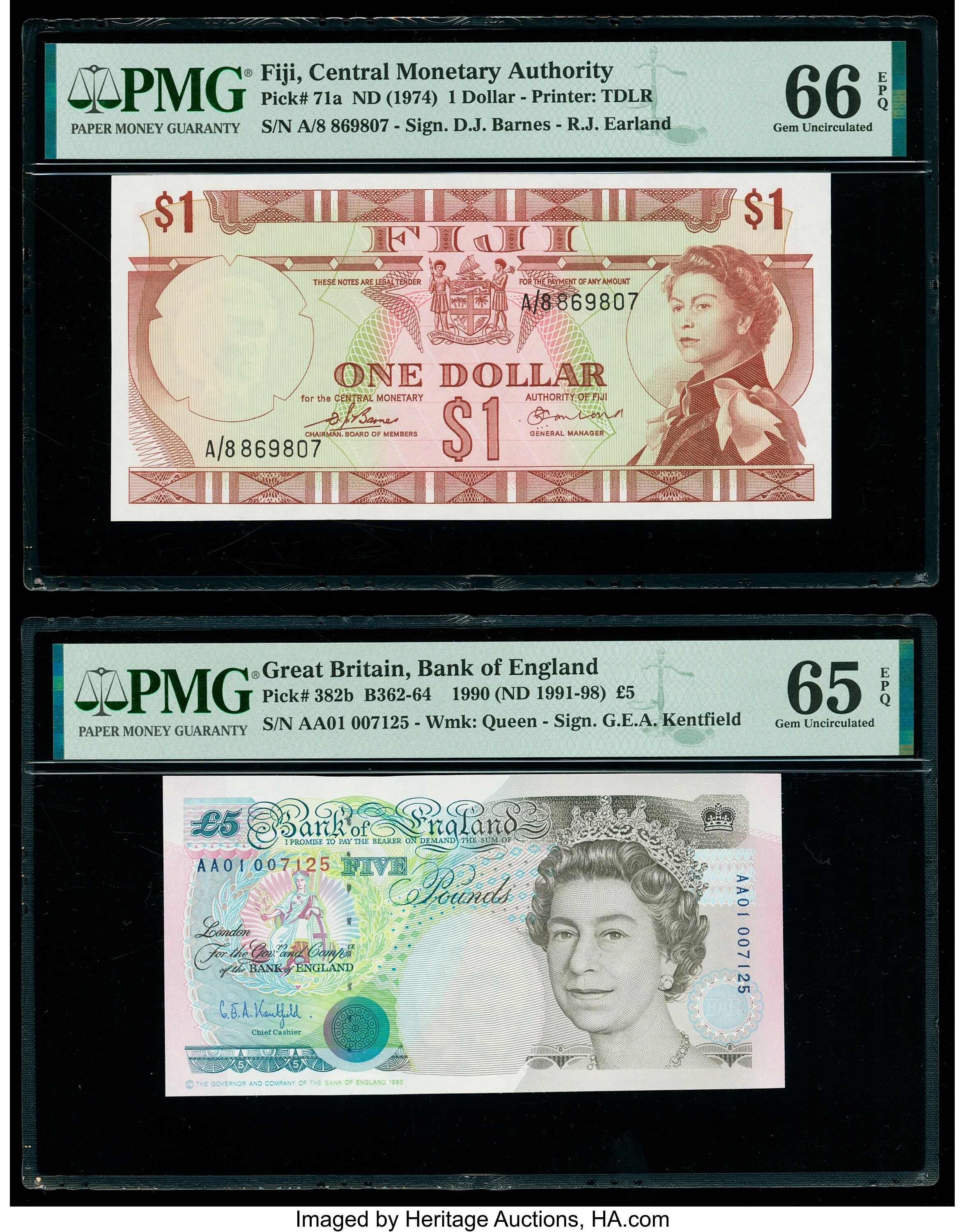 image for: Fiji  1 dollar (B402bz)