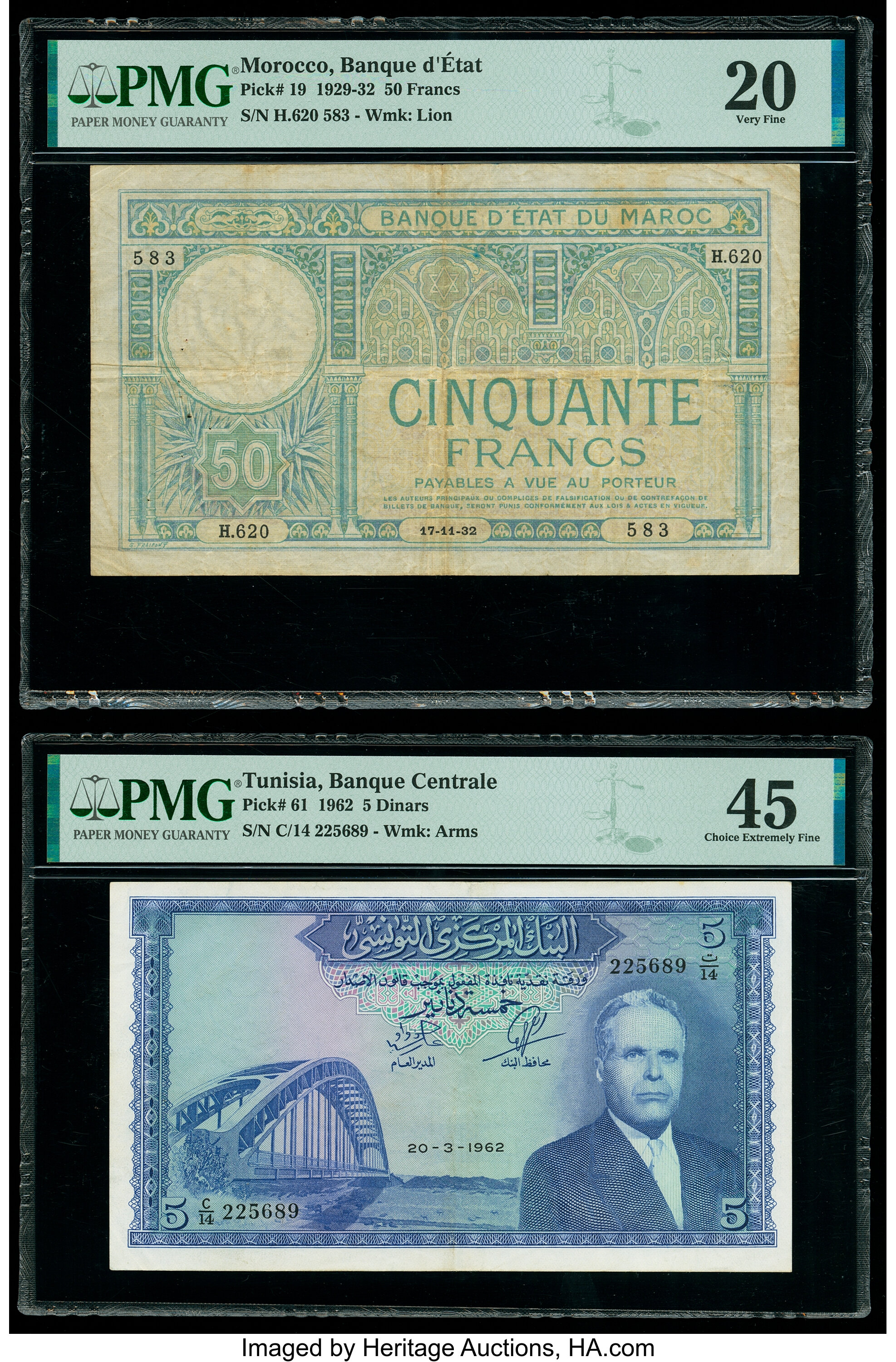 image for: Morocco  50 francs(B211a)