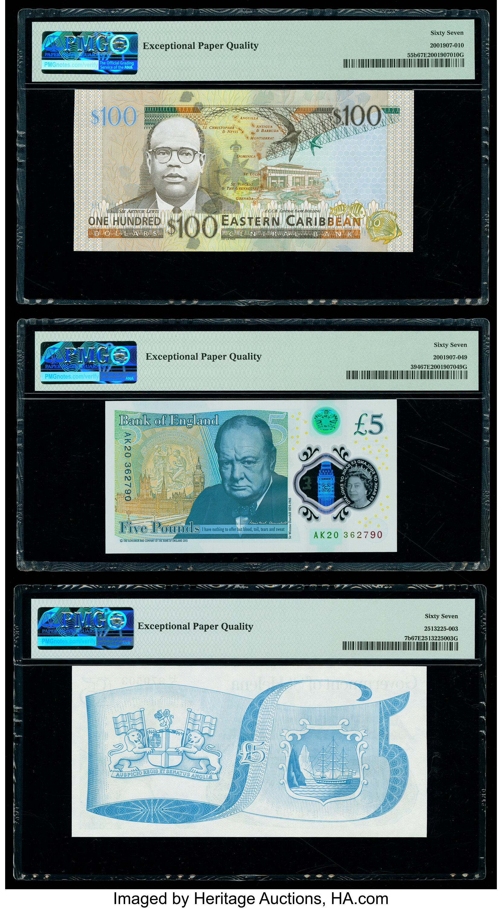 image for: East Caribbean States  100 dollars (B239b)