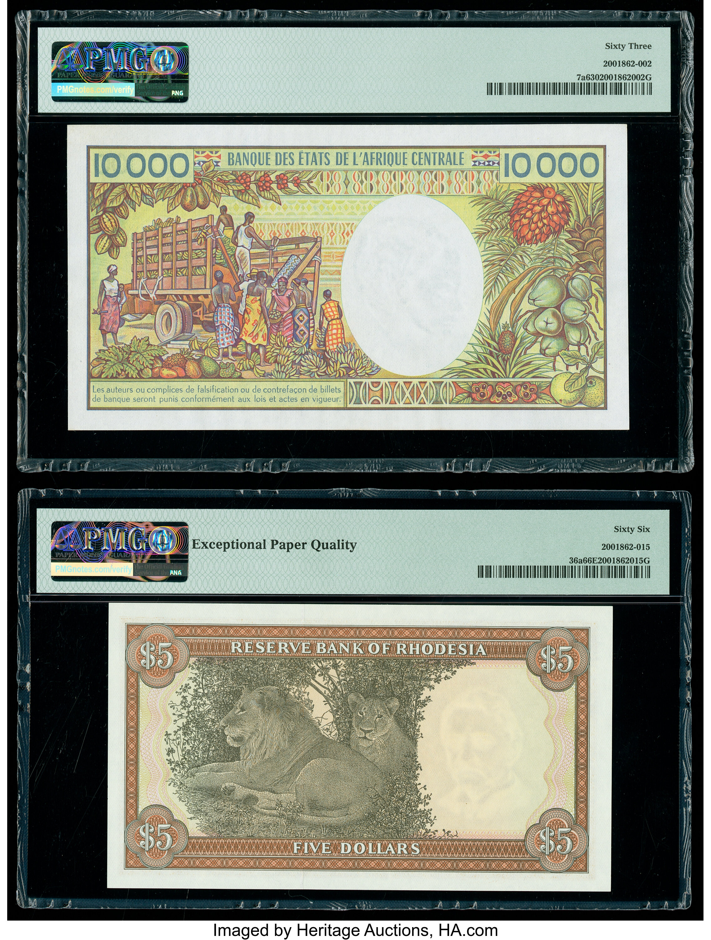 image for: Gabon  10,000 francs (B206a)