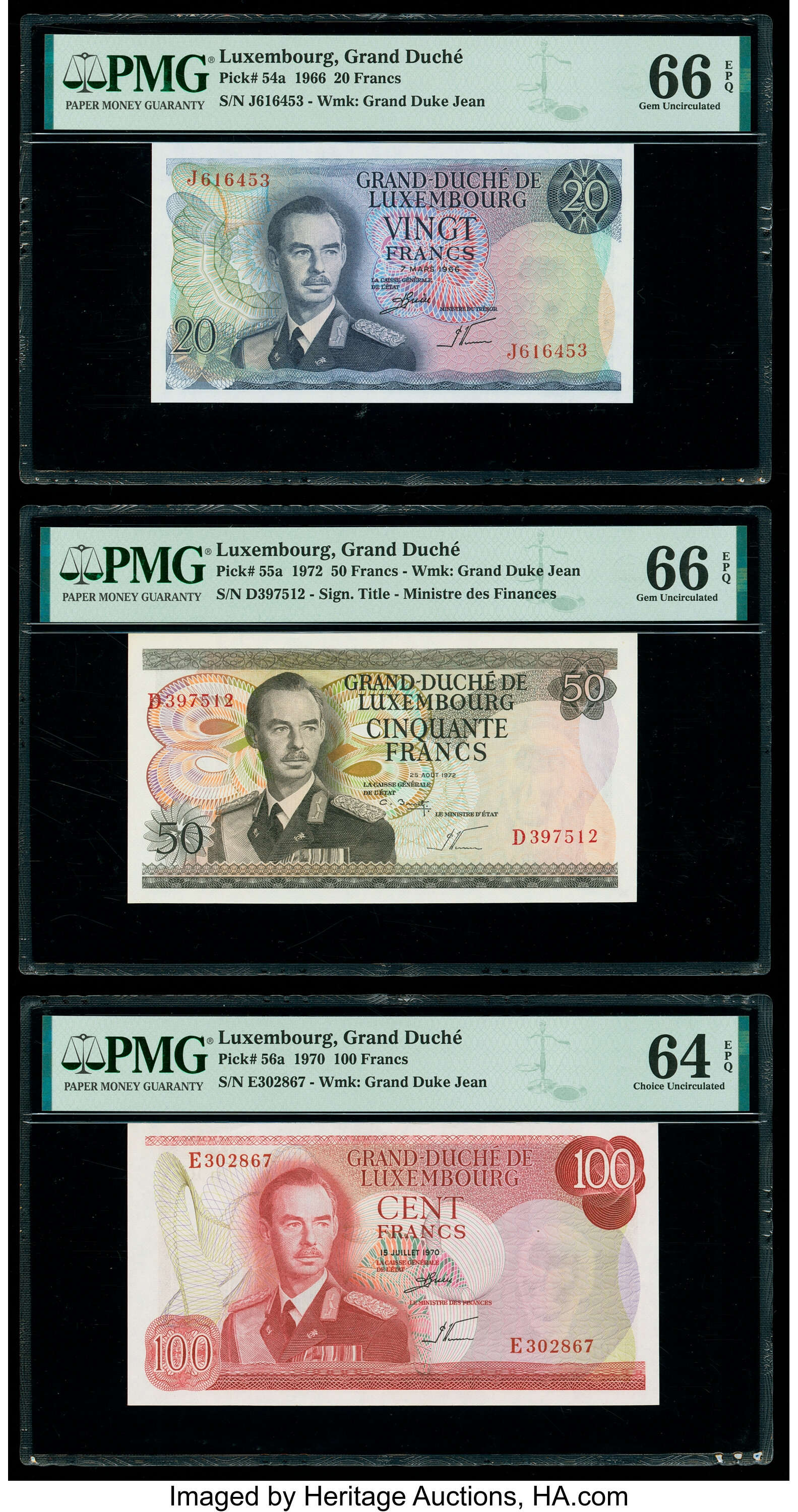 image for: Luxembourg  100 francs (B341a)