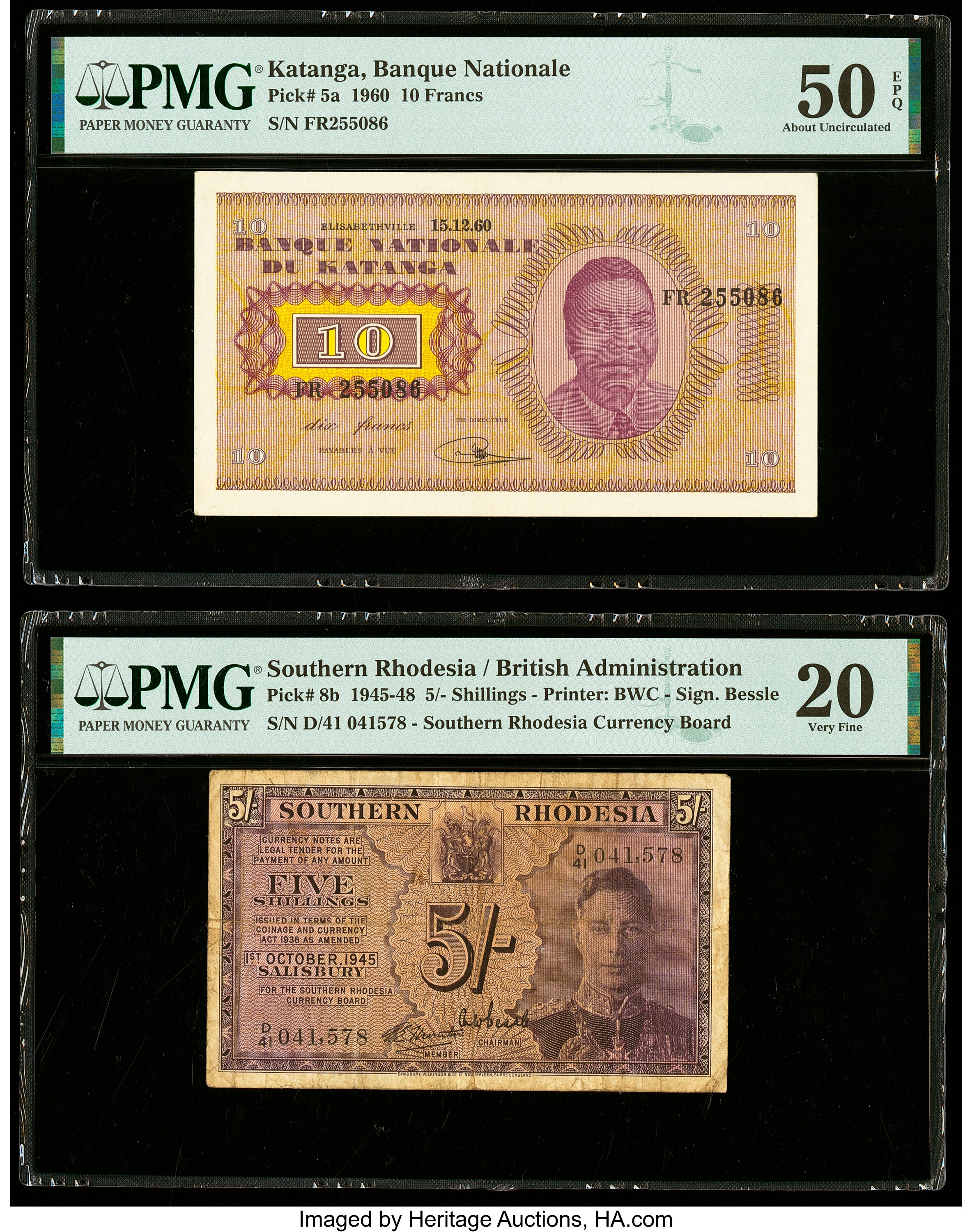 image for: Southern Rhodesia  5 shillings (B102c3s)