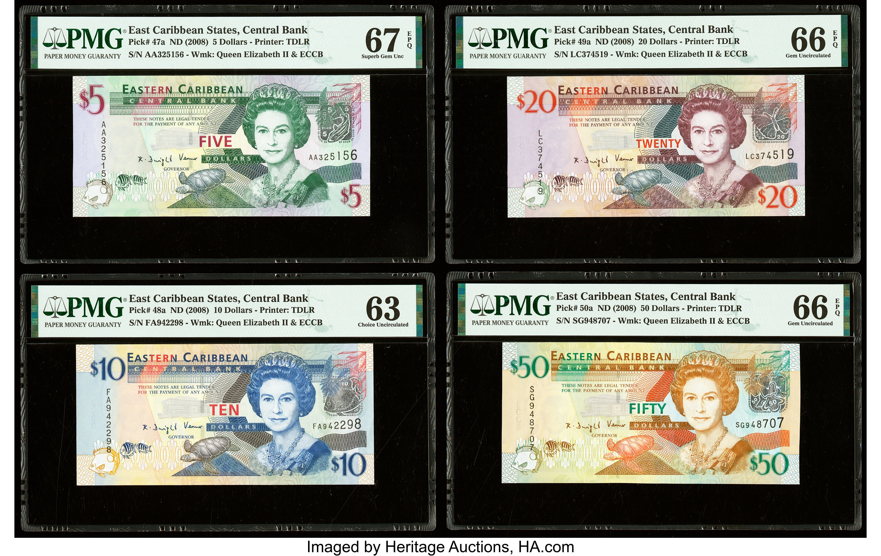 image for: East Caribbean States  50 dollars (B234a)