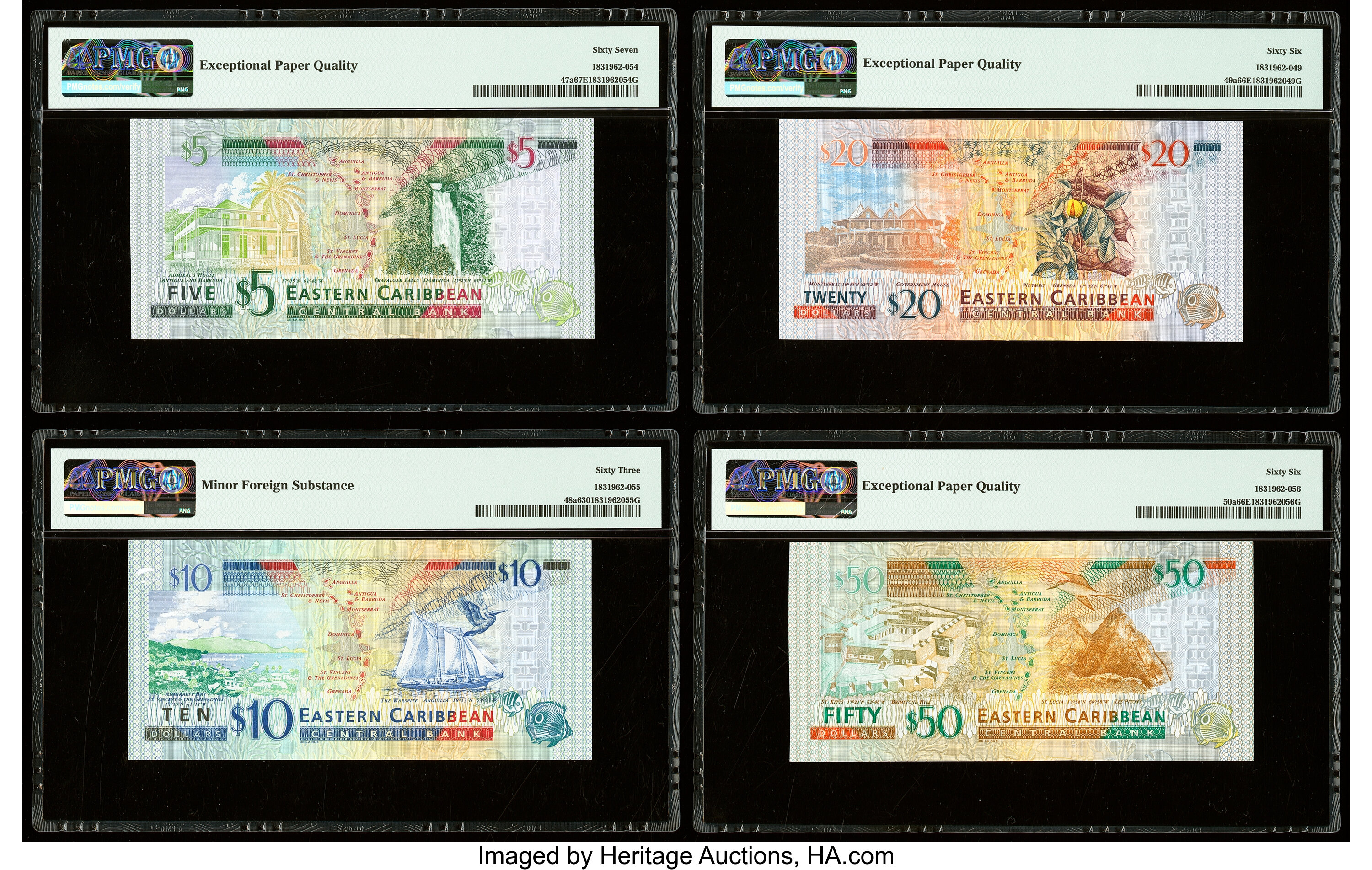 image for: East Caribbean States  20 dollars (B233a)