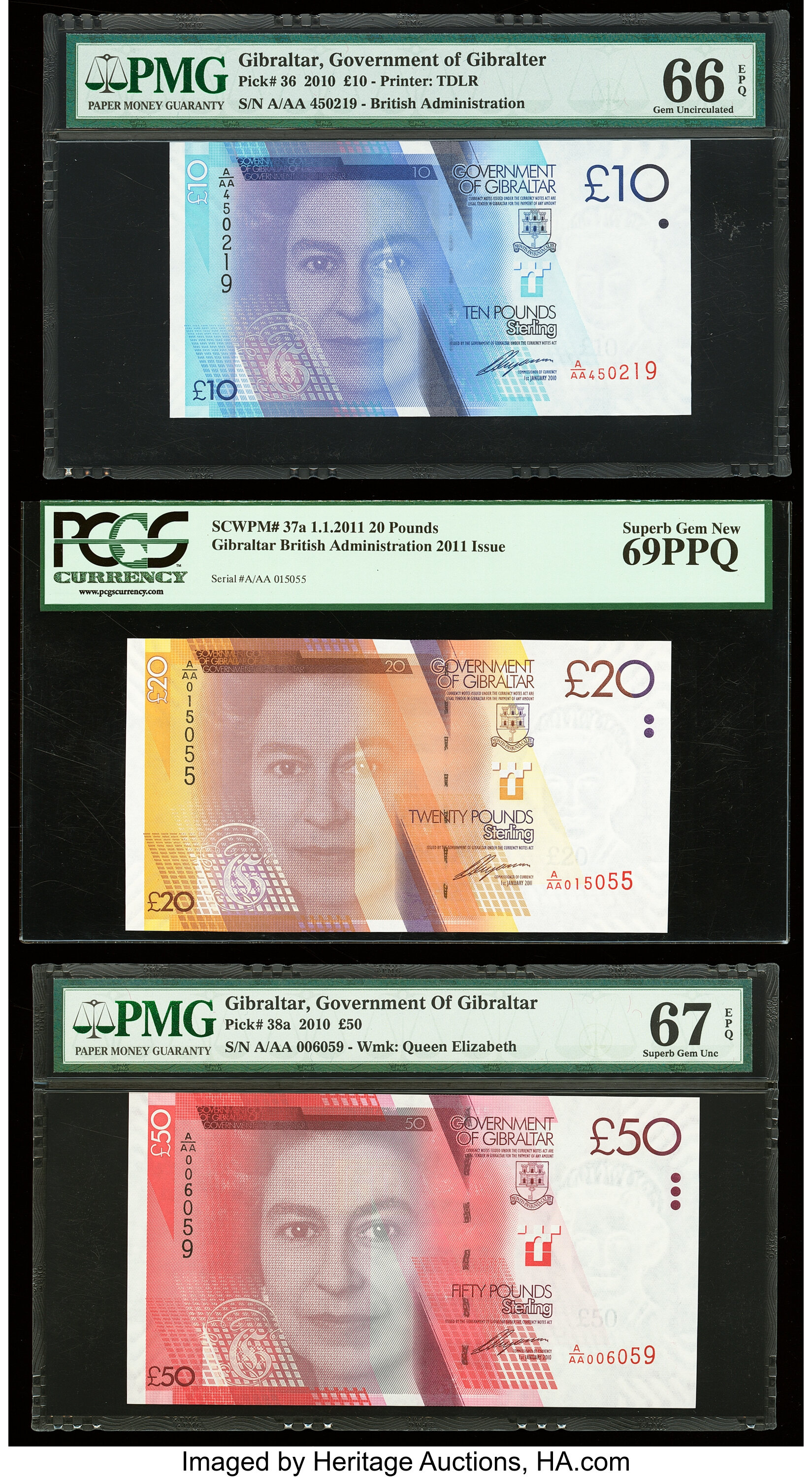 image for: Gibraltar  10 pounds (B131as2)